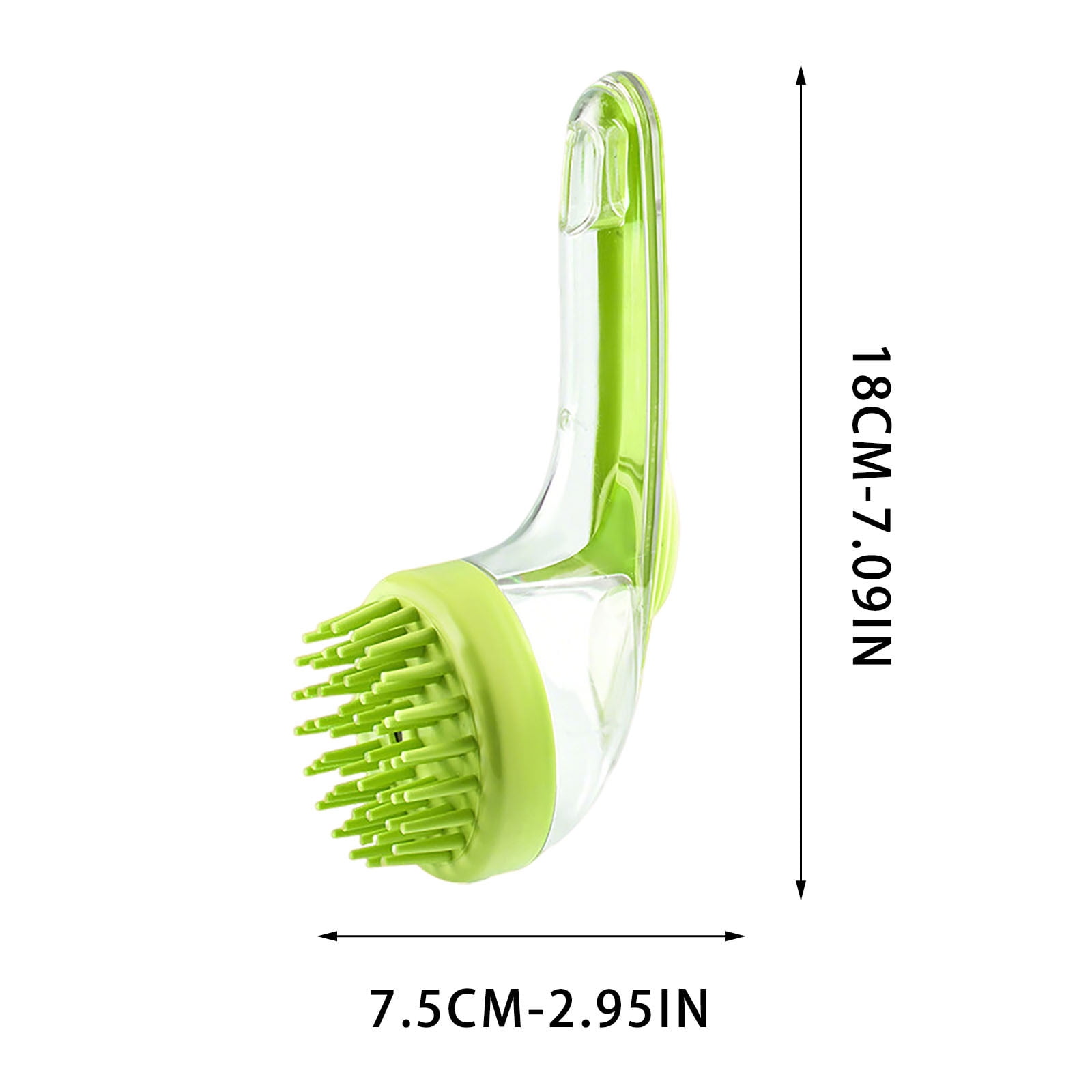 Dog Bath Brush, Cat Grooming Scrubber with Soap Dispenser, Gentle Massage Cleaning Tool, for Puppies Kittens Pets, Home Bathing, Swimming Pool, Beach, Travel and Professional Groomers Green,Coarse Brush - Image 3