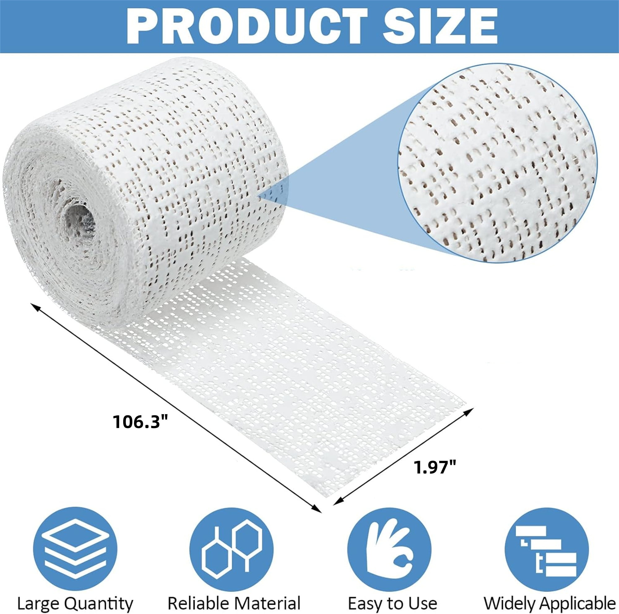QZS DIY Sculptures Bandage Plaster Cloth Rolls Set of 6 Plaster Strip 1.97x106.3in DIY Hobby Crafts Supplies for Masks Scenery Sculptures 6pcs - Image 2