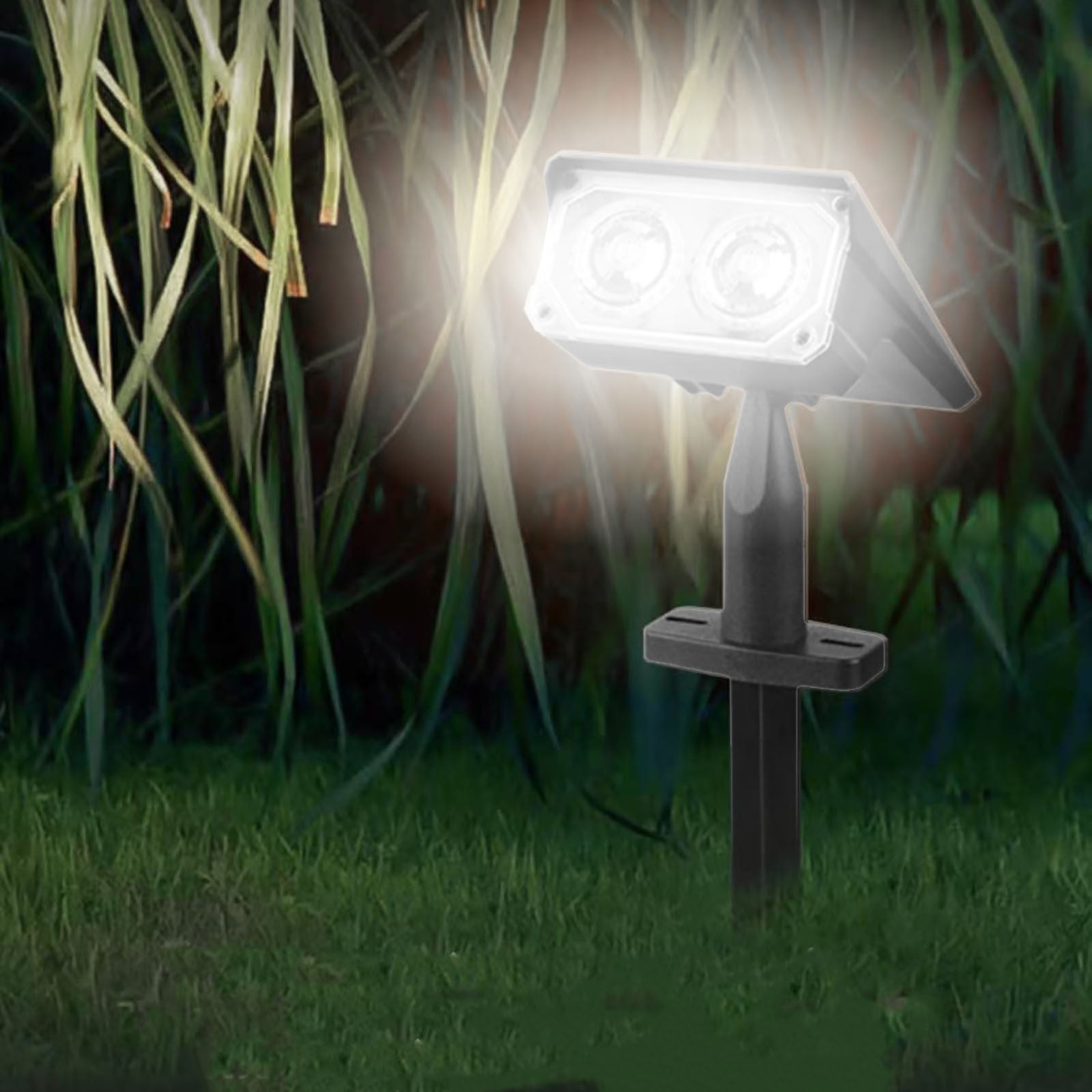 Solar Spot Lights Outdoor for Flag, Tree, Sign, Mailbox, Solar Lights Outdoor Waterproof, Bright Landscape Spotlights, Dusk to Dawn Lighting, for Yard Patio Garden Pathway A - Image 1