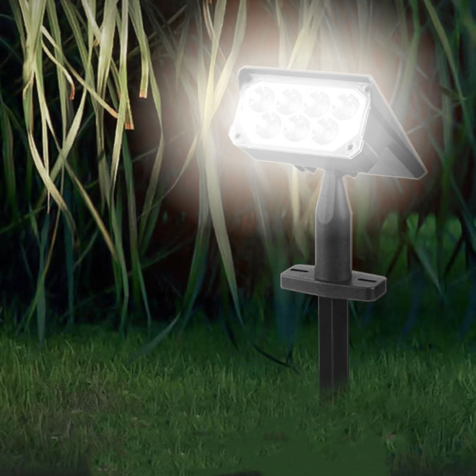 Solar Spot Lights Outdoor for Flag, Tree, Sign, Mailbox, Solar Lights Outdoor Waterproof, Bright Landscape Spotlights, Dusk to Dawn Lighting, for Yard Patio Garden Pathway A - Image 4