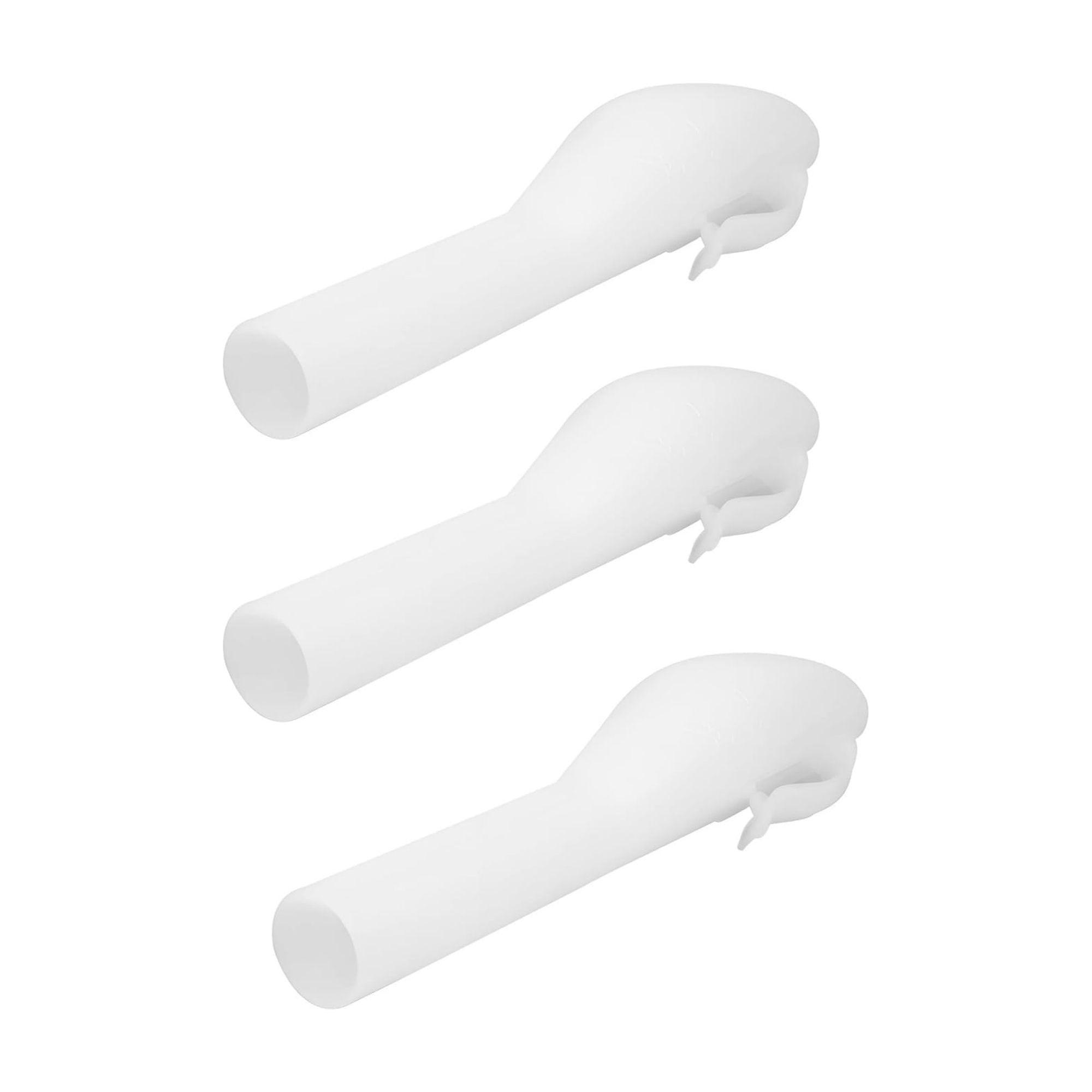 Set of 3 Fuel Filler Portable Spill Free Plastic Funnels for Automotive Use 1.57x0.79x6.69In Durable Filler Accessories for Indoor and Outdoor - Image 1