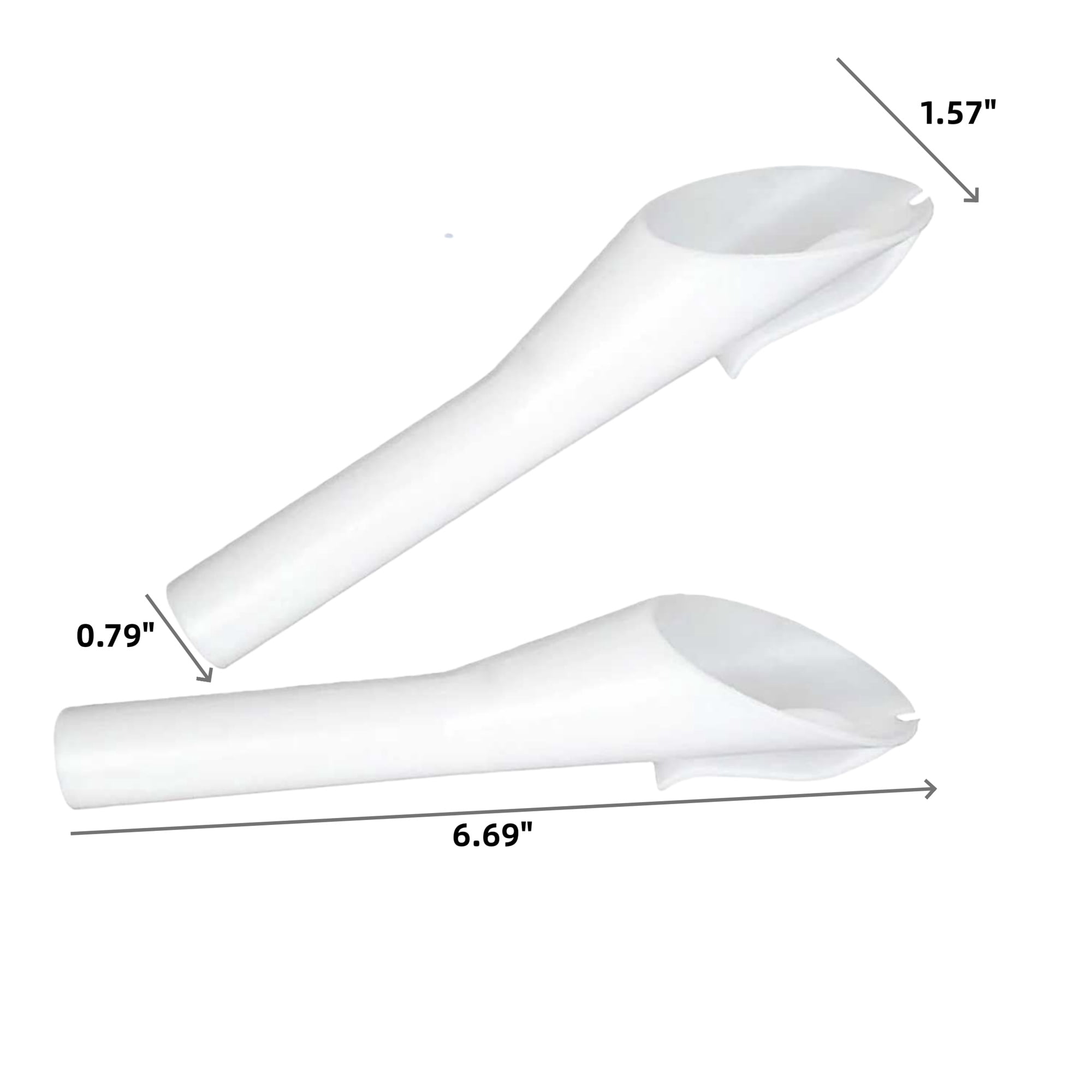 Set of 3 Fuel Filler Portable Spill Free Plastic Funnels for Automotive Use 1.57x0.79x6.69In Durable Filler Accessories for Indoor and Outdoor - Image 2