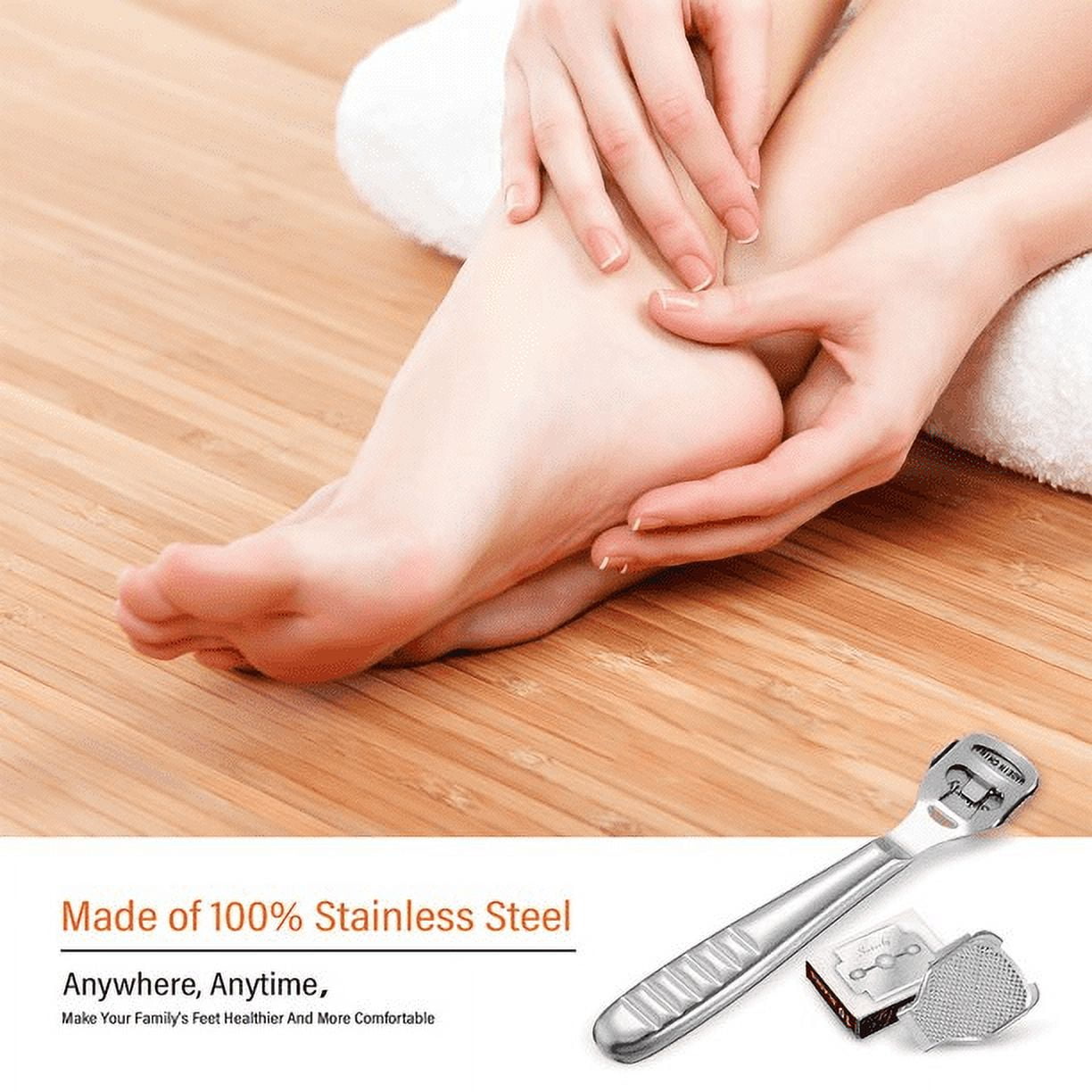 Tutuviw Foot Callus Shaver & Scraper Remover - Callous Removers for Feet Razor Tools with 10 Blades - Professional Pedicure Knife for Heel Hand Skin Care - Image 8