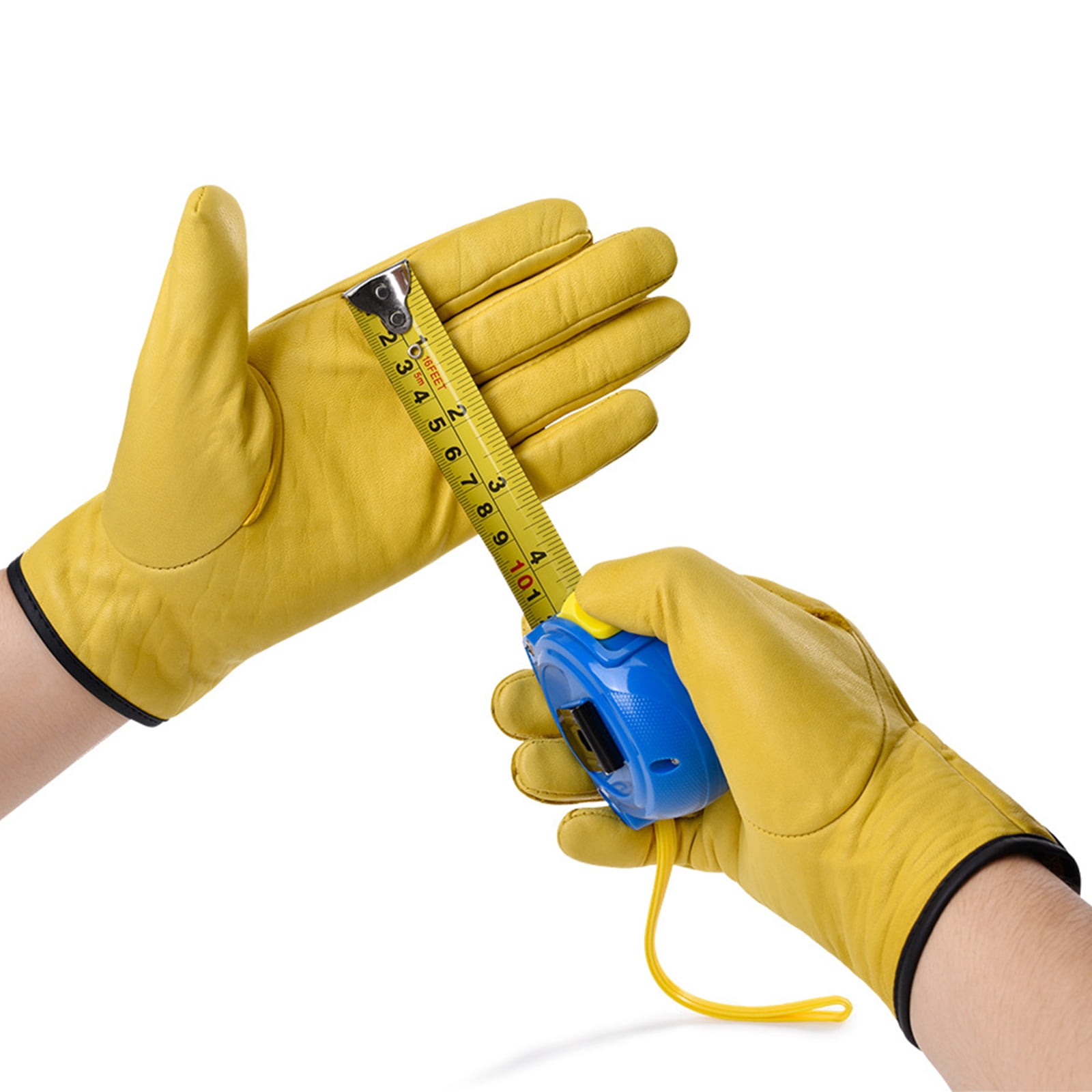 RABBITH Upgrade Leather Working Gloves Work Gardening Gloves Thorn Proof Garden Building Heavy Duty Utility Gripper Men Women M - Image 5