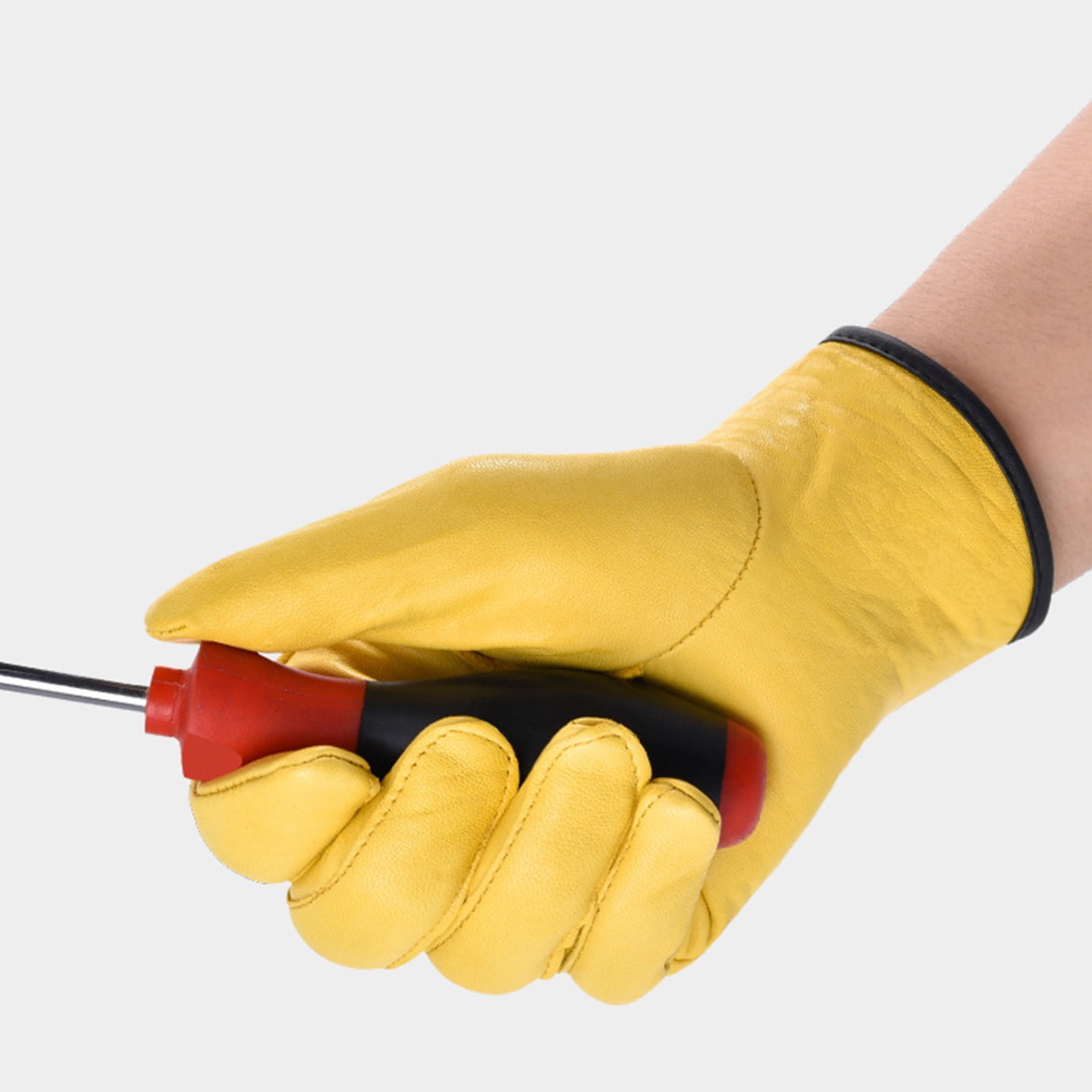 RABBITH Upgrade Leather Working Gloves Work Gardening Gloves Thorn Proof Garden Building Heavy Duty Utility Gripper Men Women L - Image 2
