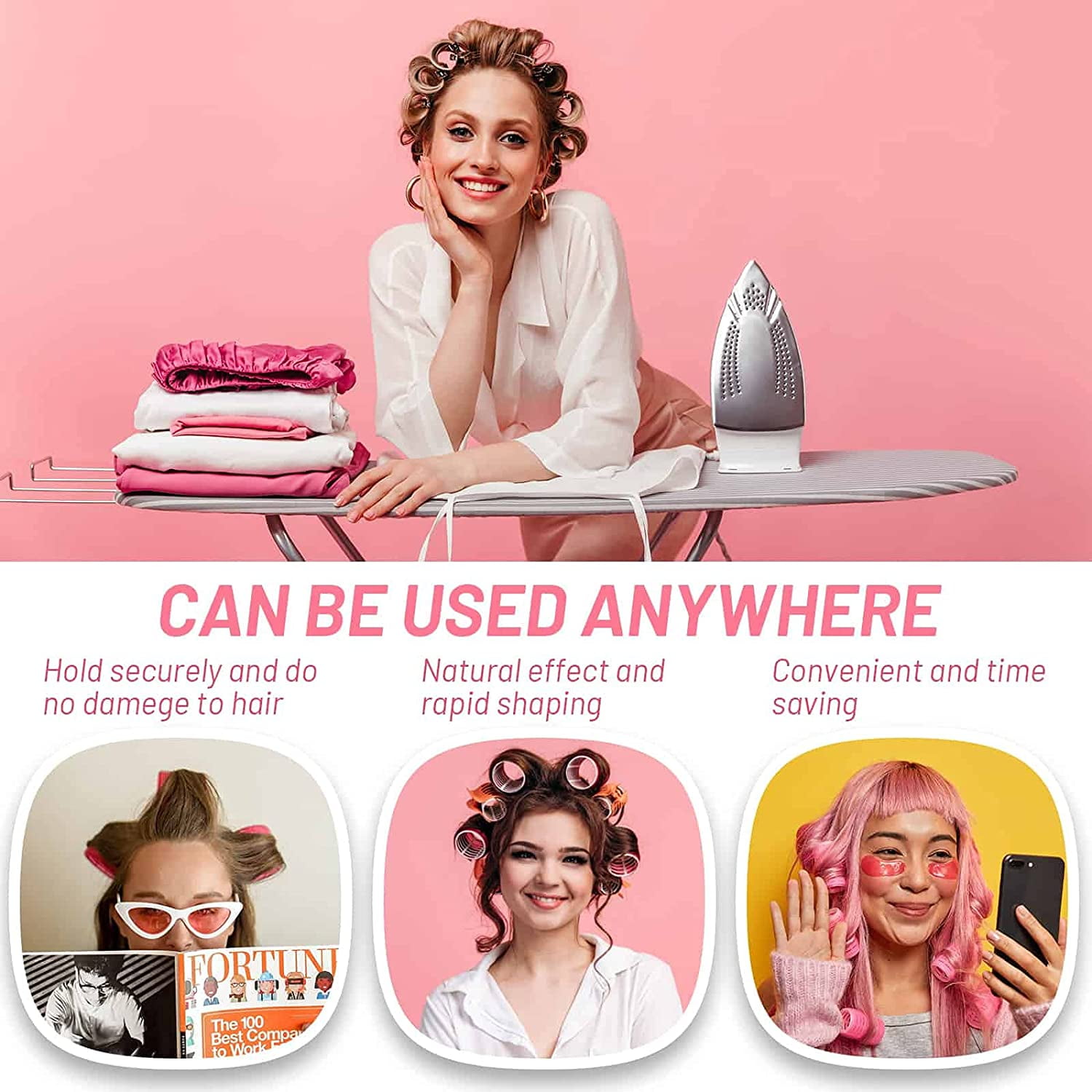 Self Grip Small Hair Curlers,Hair Rollers Curlers,Salon Hairdressing Curlers,DIY Curly Hairstyle Hair Rollers for Women Medium Short Hair (Gripping Sticky Rollers 0.6