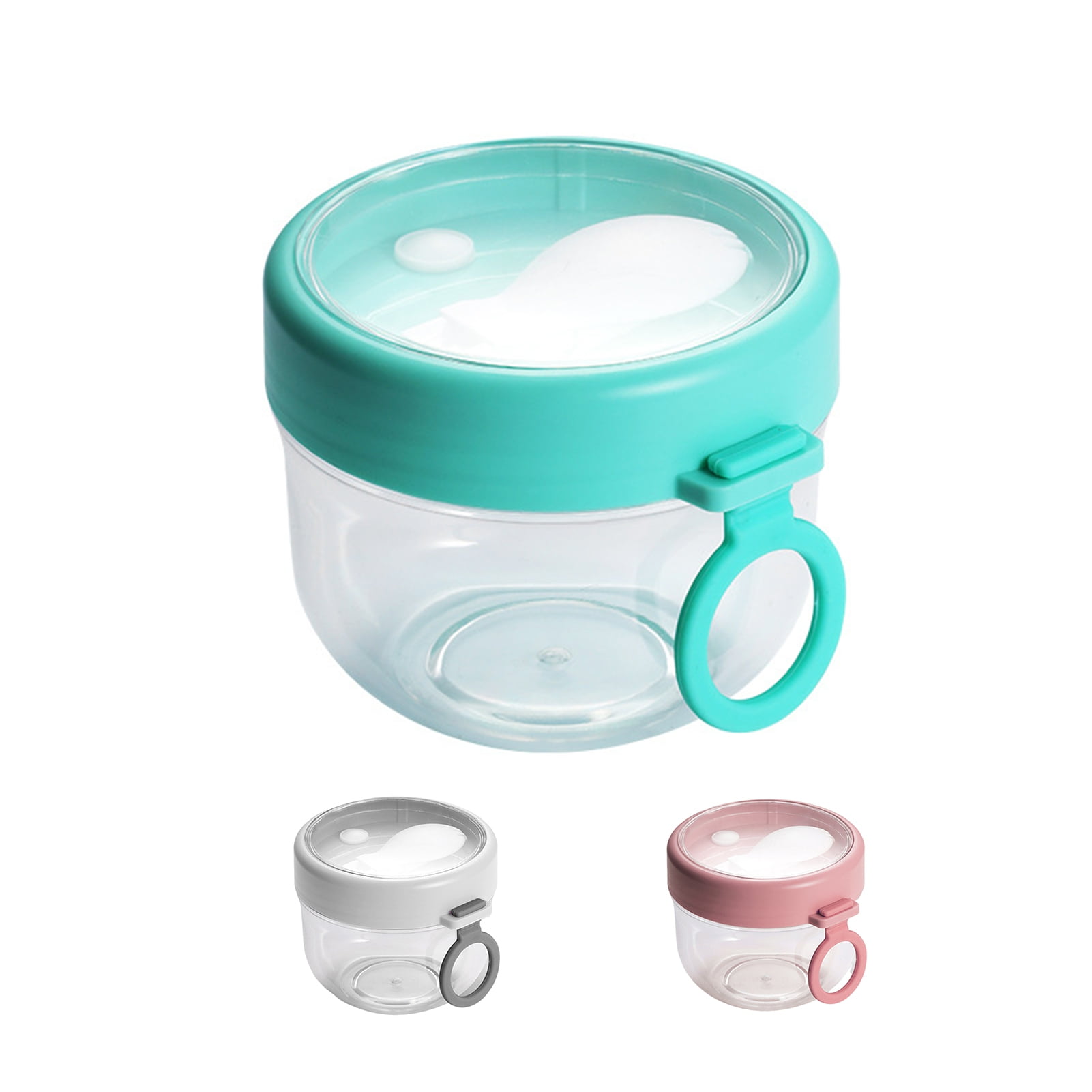 BOBASNDM Polycarbonate White PC Leakproof Yogurt Container Cyan - Image 2