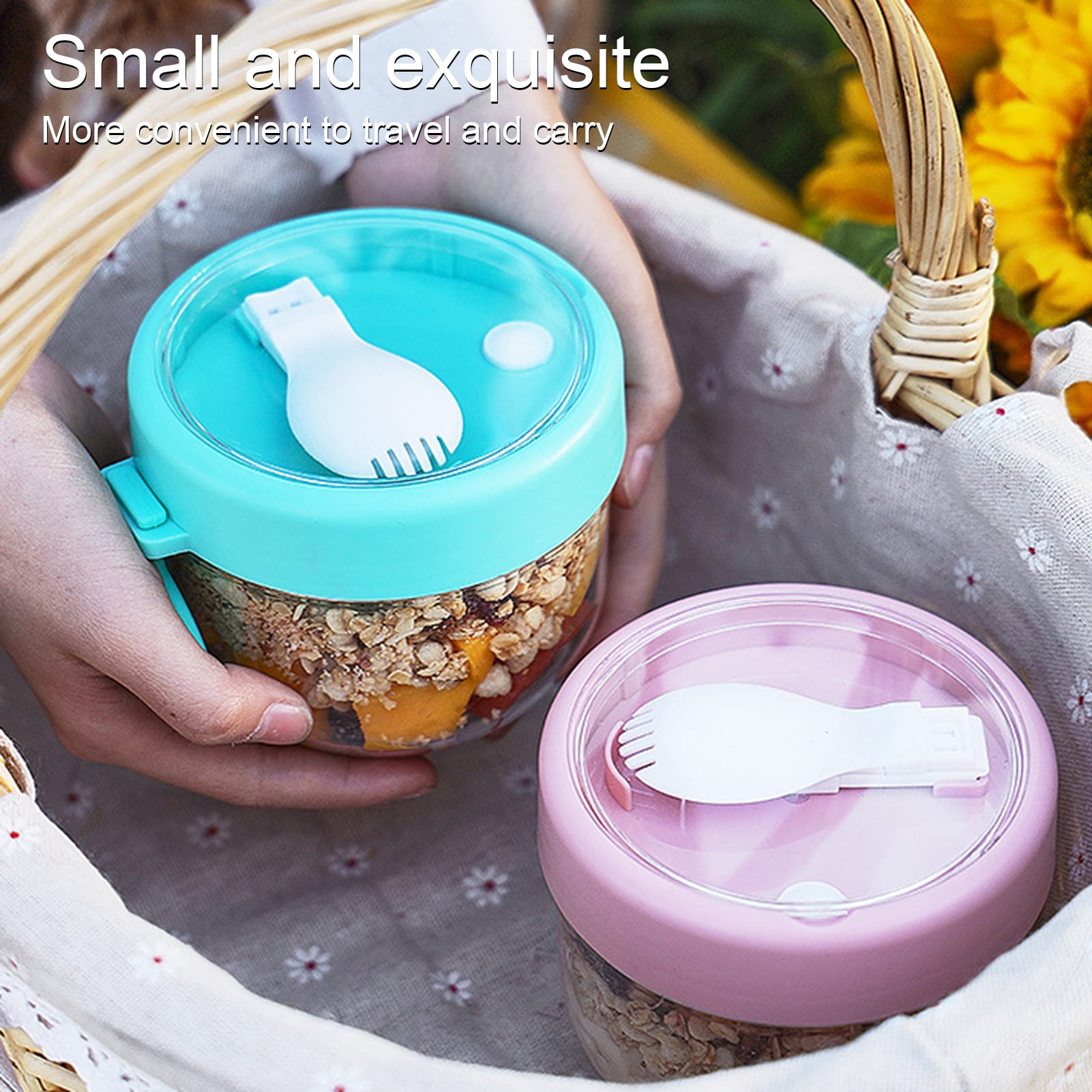 BOBASNDM Polycarbonate White PC Leakproof Yogurt Container Cyan - Image 5