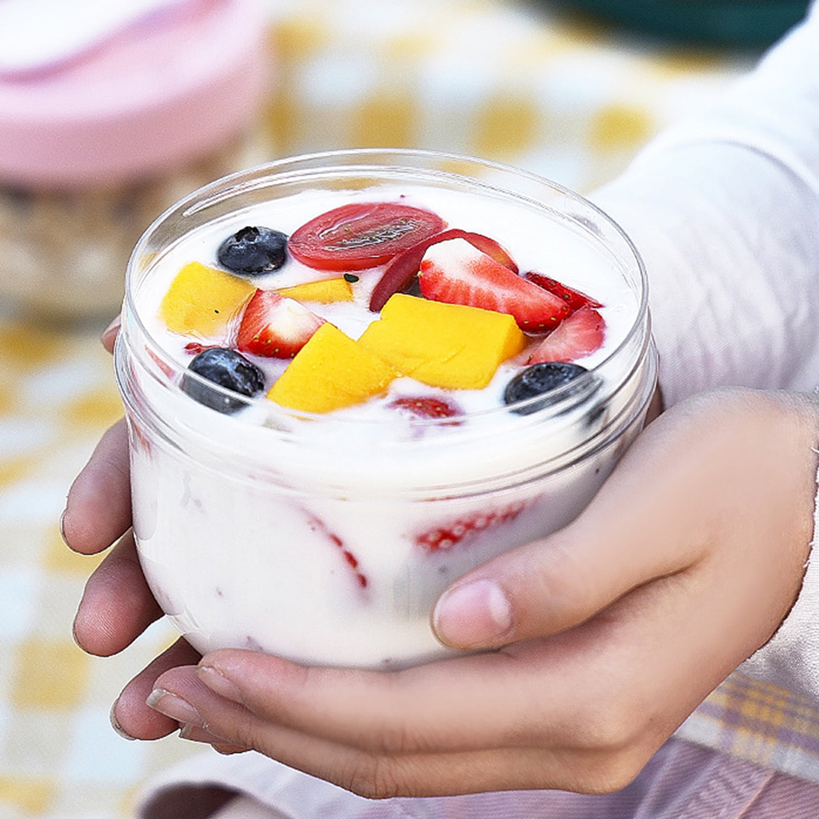 BOBASNDM Polycarbonate White PC Leakproof Yogurt Container White - Image 6