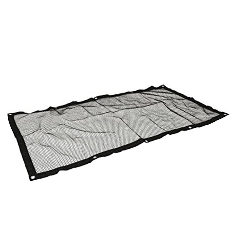 SPRING PARK Durable Car Universal Back Seat Dog Pet Barrier Mesh Safety Net Guard with Belt Black - Image 2