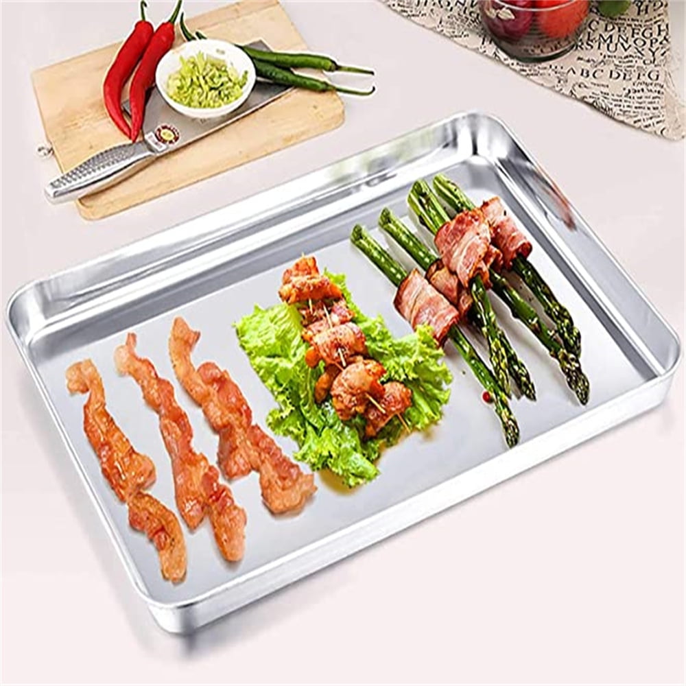 Baking Sheet With Cooling Rack, Half Sheet Pan With Wire Rack Set, Oven Baking Tray and Rack Set,15.75x11.8inch,Non Toxic & Easy Clean,Heavy Duty 10