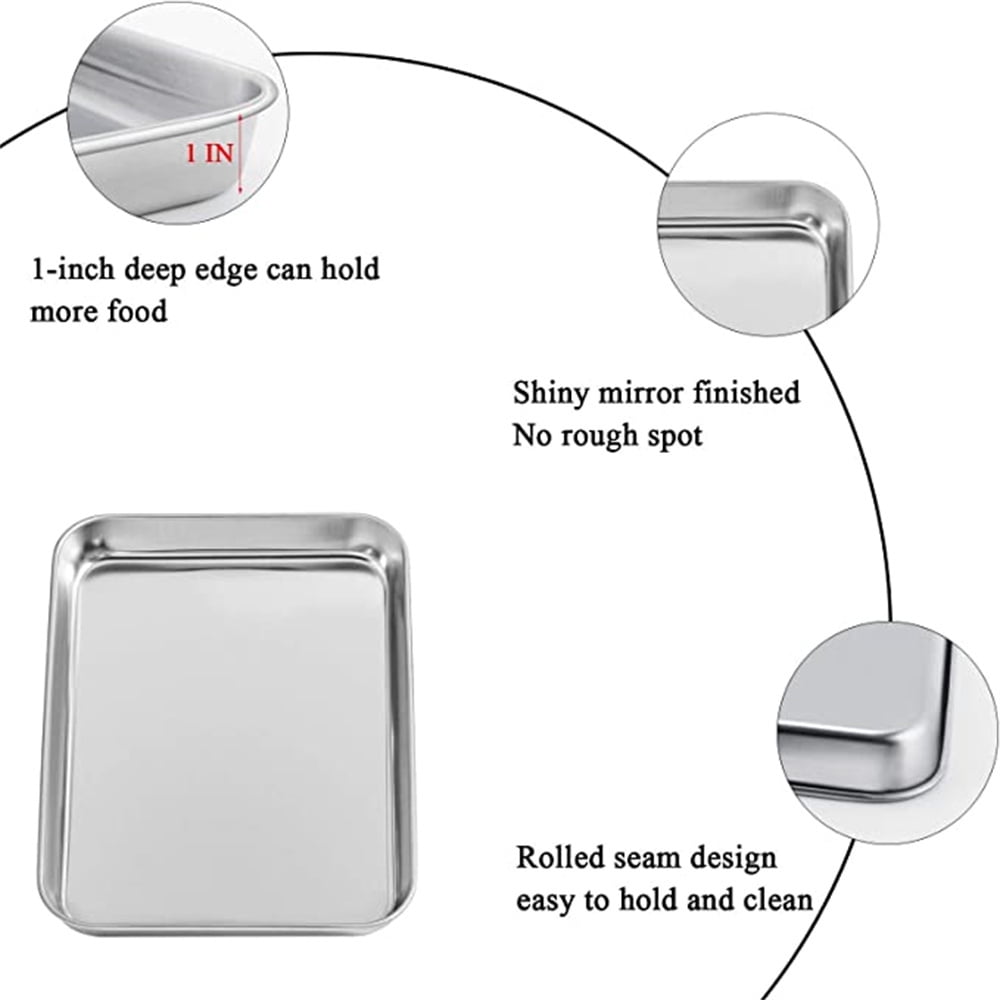 Baking Sheet With Cooling Rack, Half Sheet Pan With Wire Rack Set, Oven Baking Tray and Rack Set,15.75x11.8inch,Non Toxic & Easy Clean,Heavy Duty 12