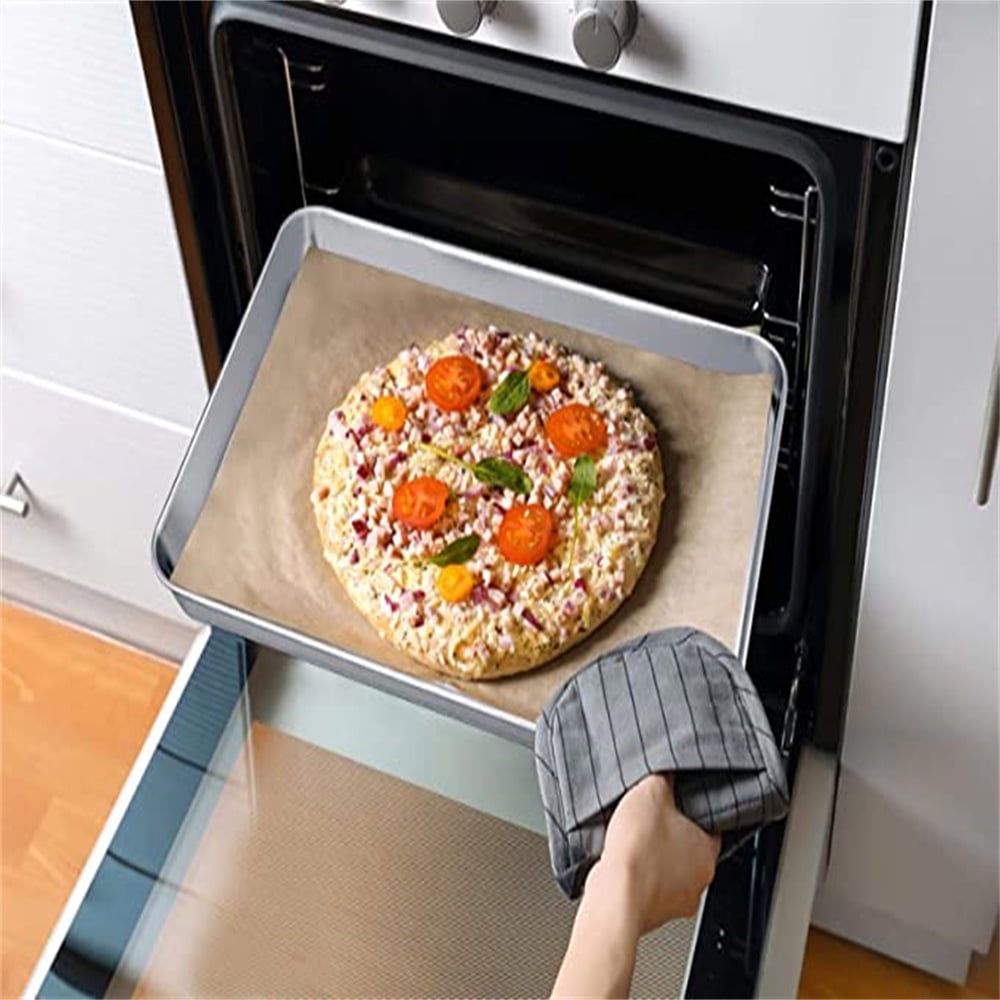 Baking Sheet With Cooling Rack, Half Sheet Pan With Wire Rack Set, Oven Baking Tray and Rack Set,15.75x11.8inch,Non Toxic & Easy Clean,Heavy Duty 15.75