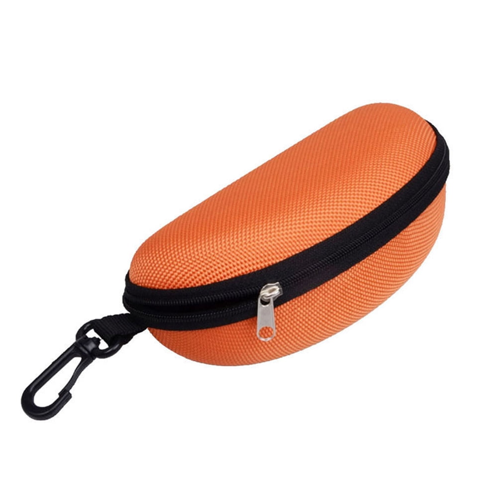 opvise Sunglasses Case Solid Large Space Waterproof Protective Glasses Case Travel Box for Adult Orange - Image 1