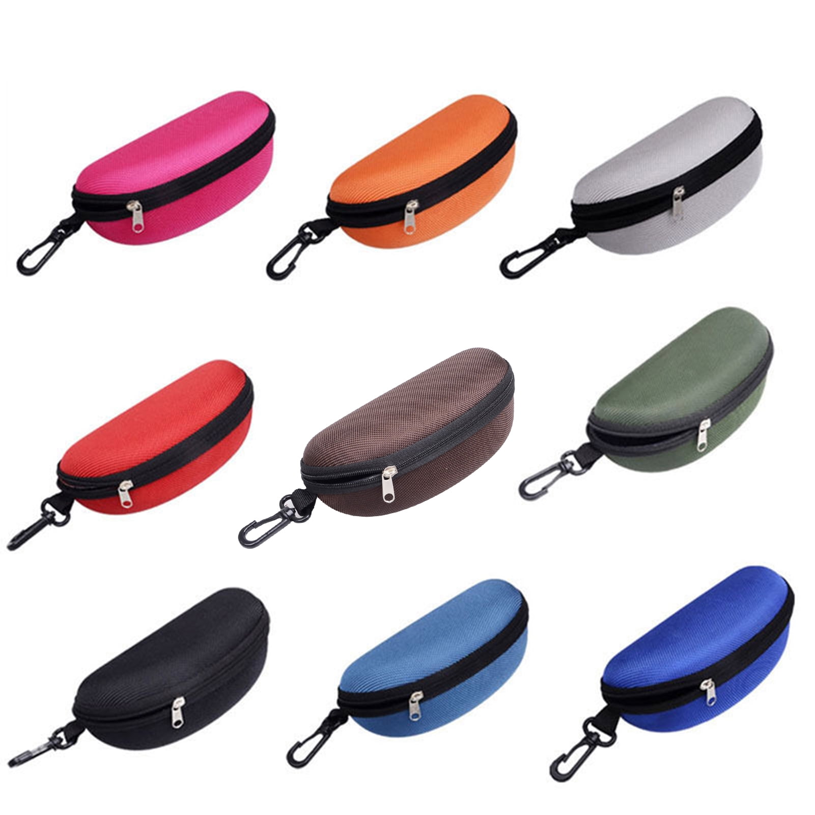 opvise Sunglasses Case Solid Large Space Waterproof Protective Glasses Case Travel Box for Adult Silver - Image 2