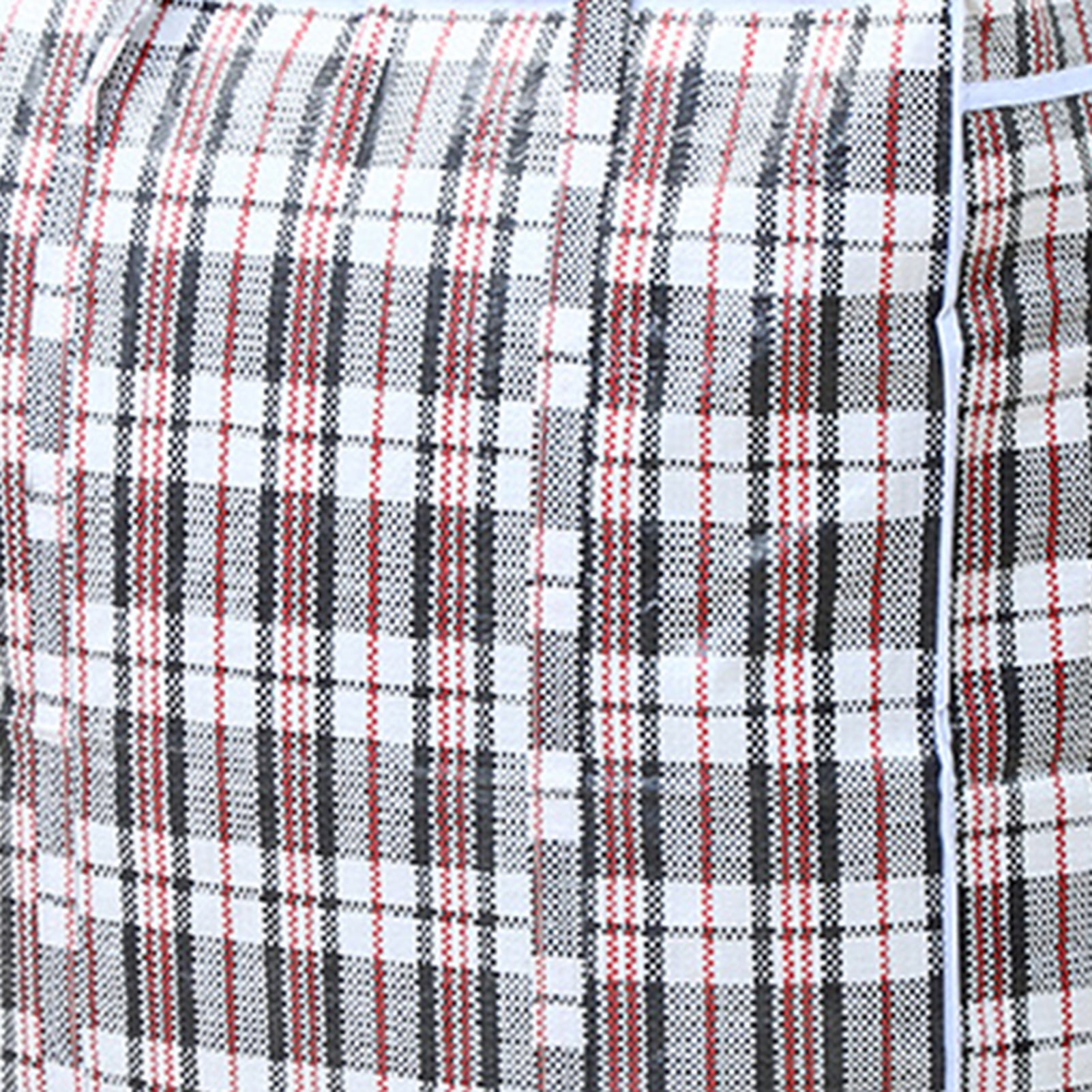 Dream Lifestyle Large Capacity Storage Bags, Large Checkered Storage Laundry Bag with Zipper & Handles for Shopping Moving Travel Blue - Image 7