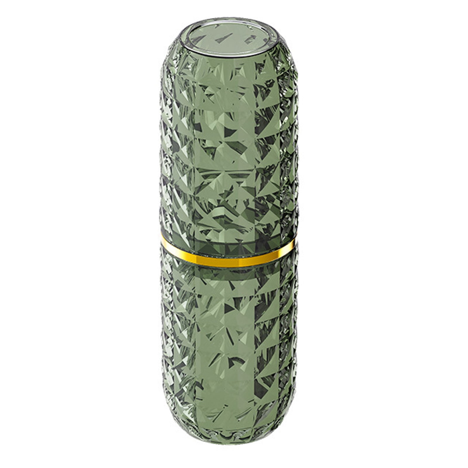 harmtty Toothbrush Box Large Capacity Light Luxury Portable Travel Toothbrush Toothpaste Holder Case for Bathroom,Clear Green - Image 2