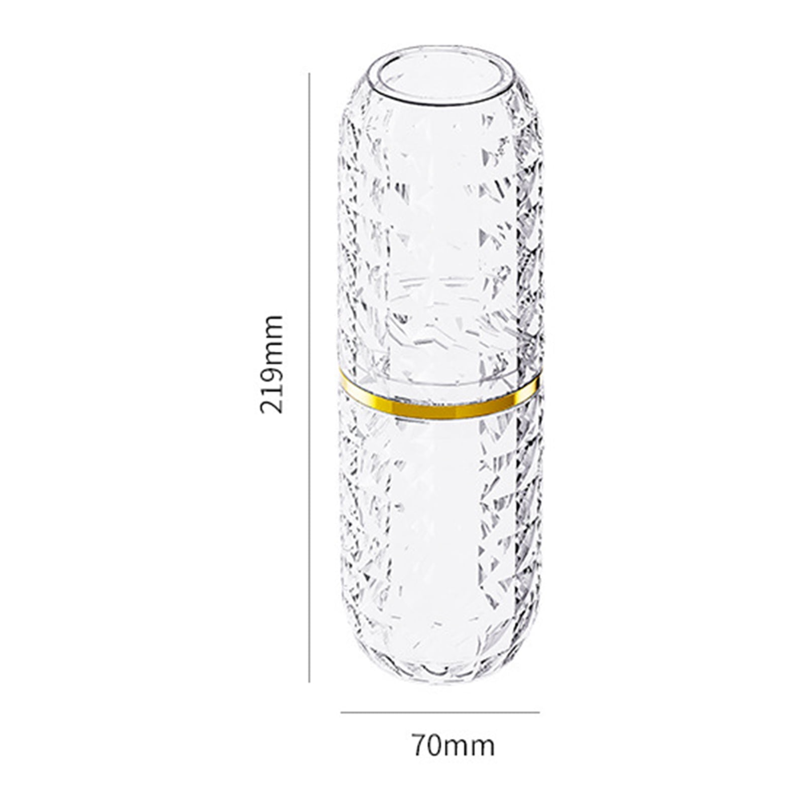 harmtty Toothbrush Box Large Capacity Light Luxury Portable Travel Toothbrush Toothpaste Holder Case for Bathroom,Clear Green - Image 6