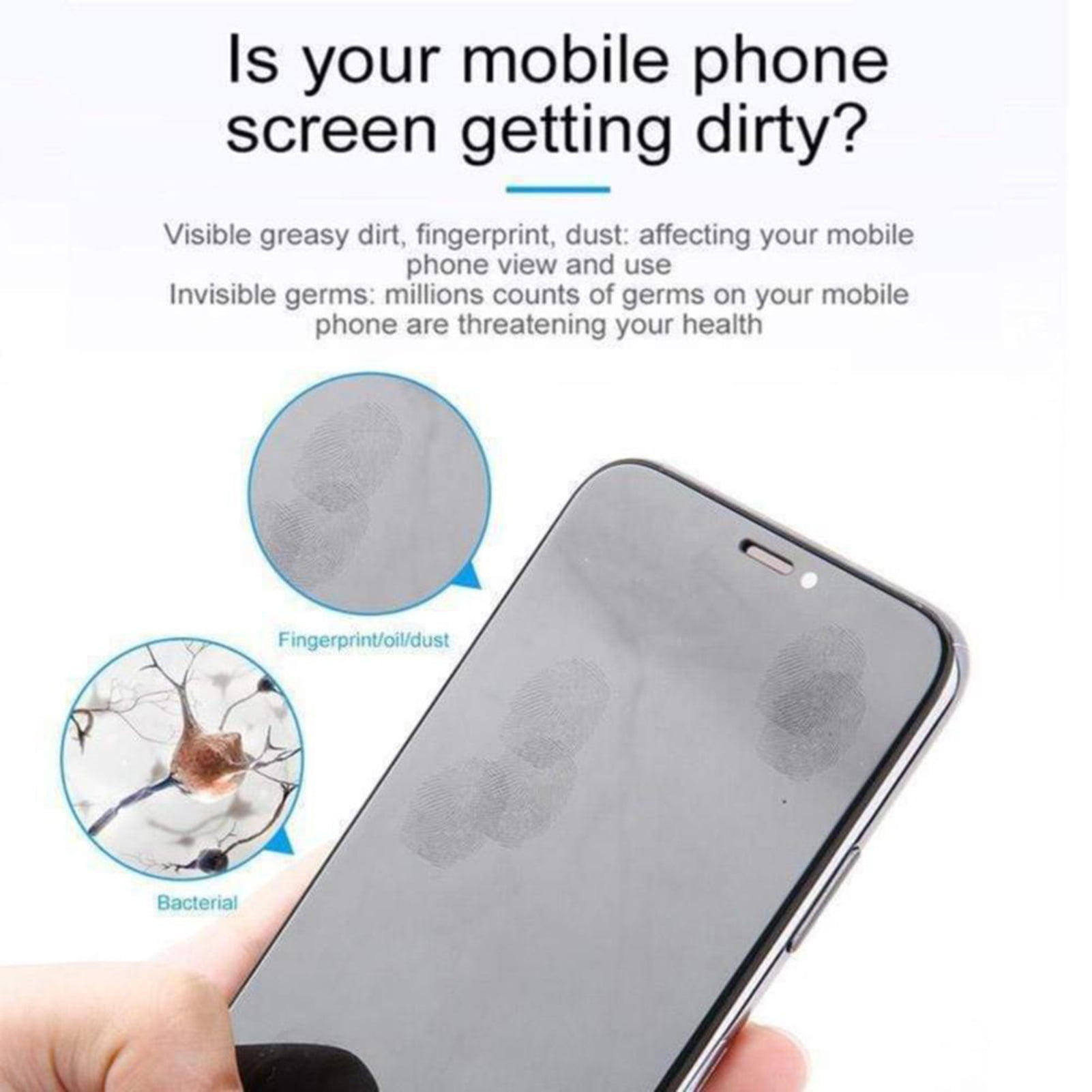 Screen Cleaner Spray Wipe, 3-in-1 Spray Microfiber Cloth, Car Screen Cleaner, Portable Refillable Spray Bottle Tool for Phone/Computer/Laptop/Tablet/Monitor/Car Screen 18 mL Atrovirens - Image 3