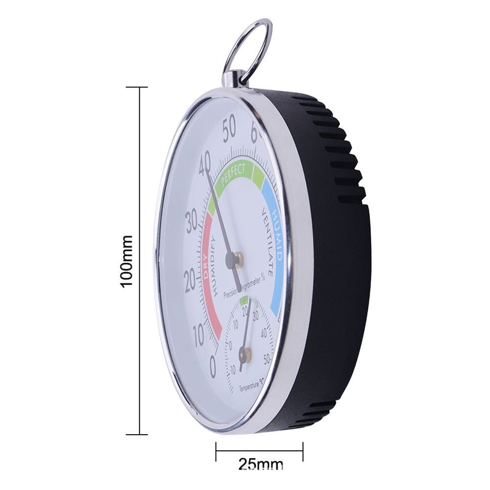Thermometer and Hygrometer - Ideal Greenhouse Thermometer and Humidity Meter To Monitor Maximum and Minimum Temperatures and Humidity Easily Wall Mounted Multicolor bottom - Image 5