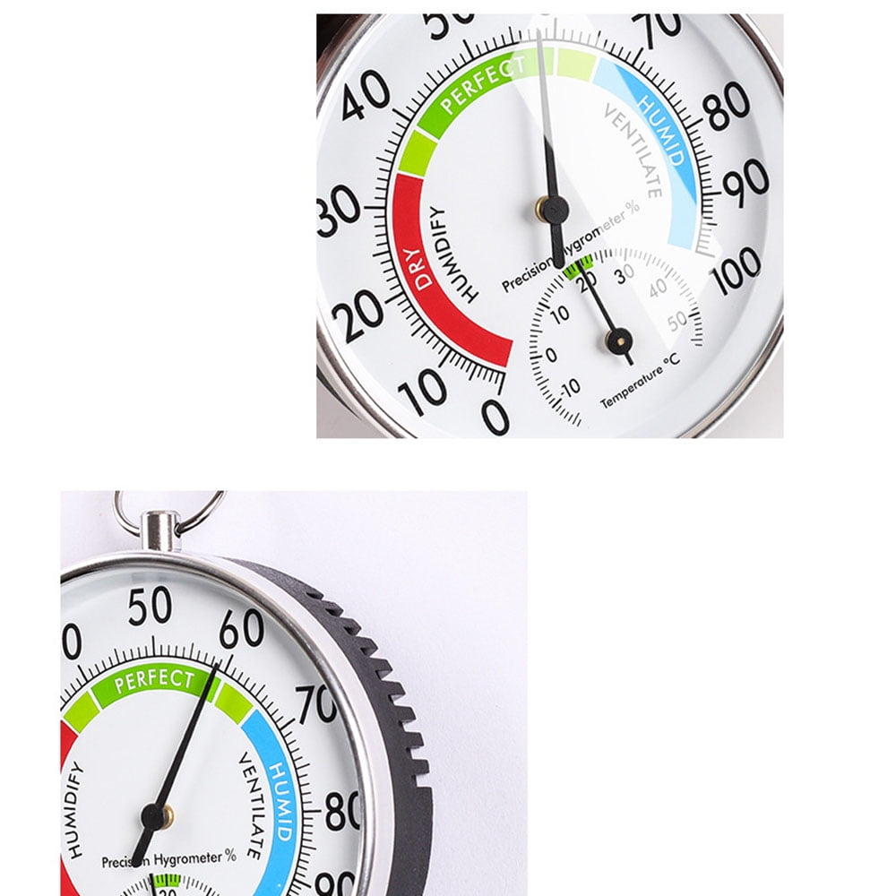 Thermometer and Hygrometer - Ideal Greenhouse Thermometer and Humidity Meter To Monitor Maximum and Minimum Temperatures and Humidity Easily Wall Mounted Multicolor bottom - Image 6