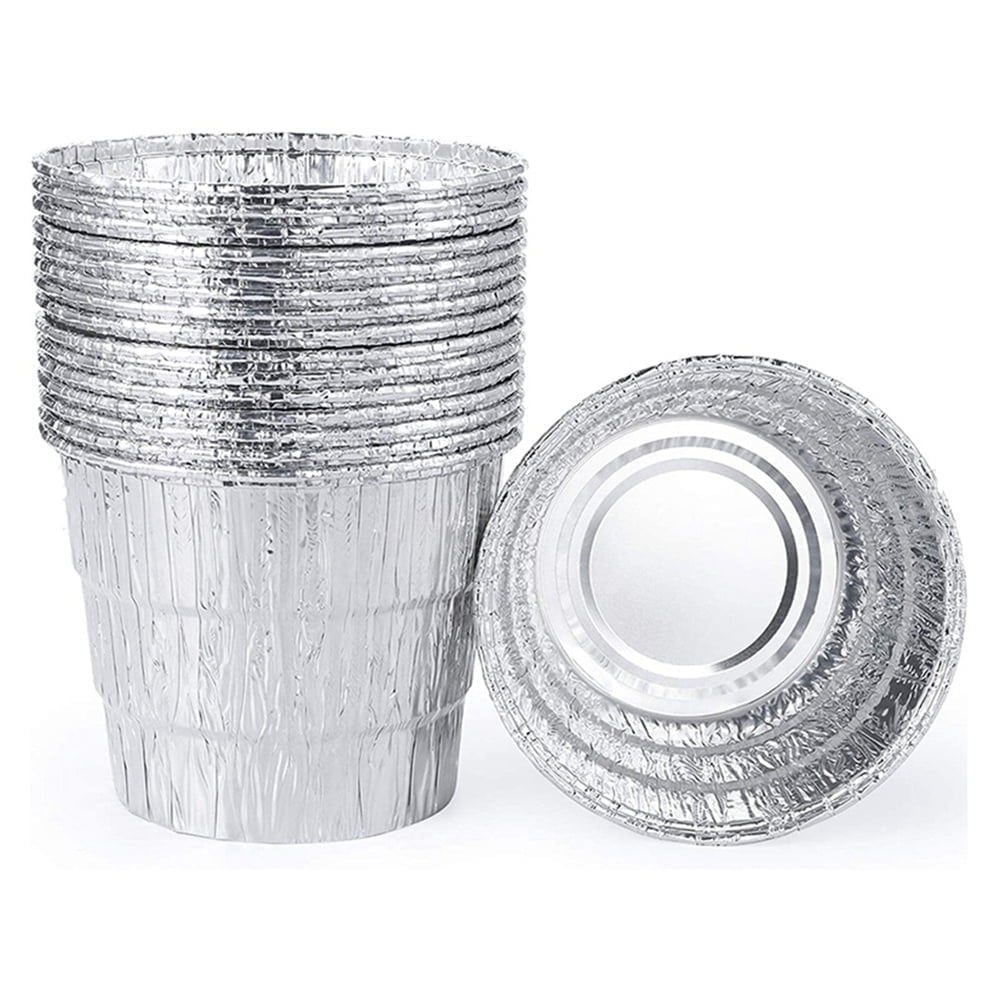 12 Pack Disposable Drip Grease Bucket Liners, Grill Drip Tray, Disposable Foil Liner for BBQ Drip Bucket - Image 1
