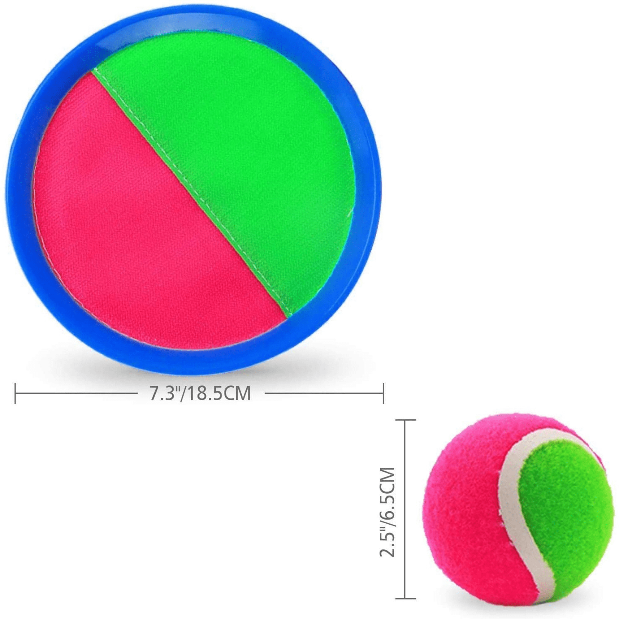 Tutuviw Toss and Catch Ball Set - Paddle Ball and Catch Game for Adults - Sticky Ball Catch Set - 2 Paddles, 1 Balls - Image 8