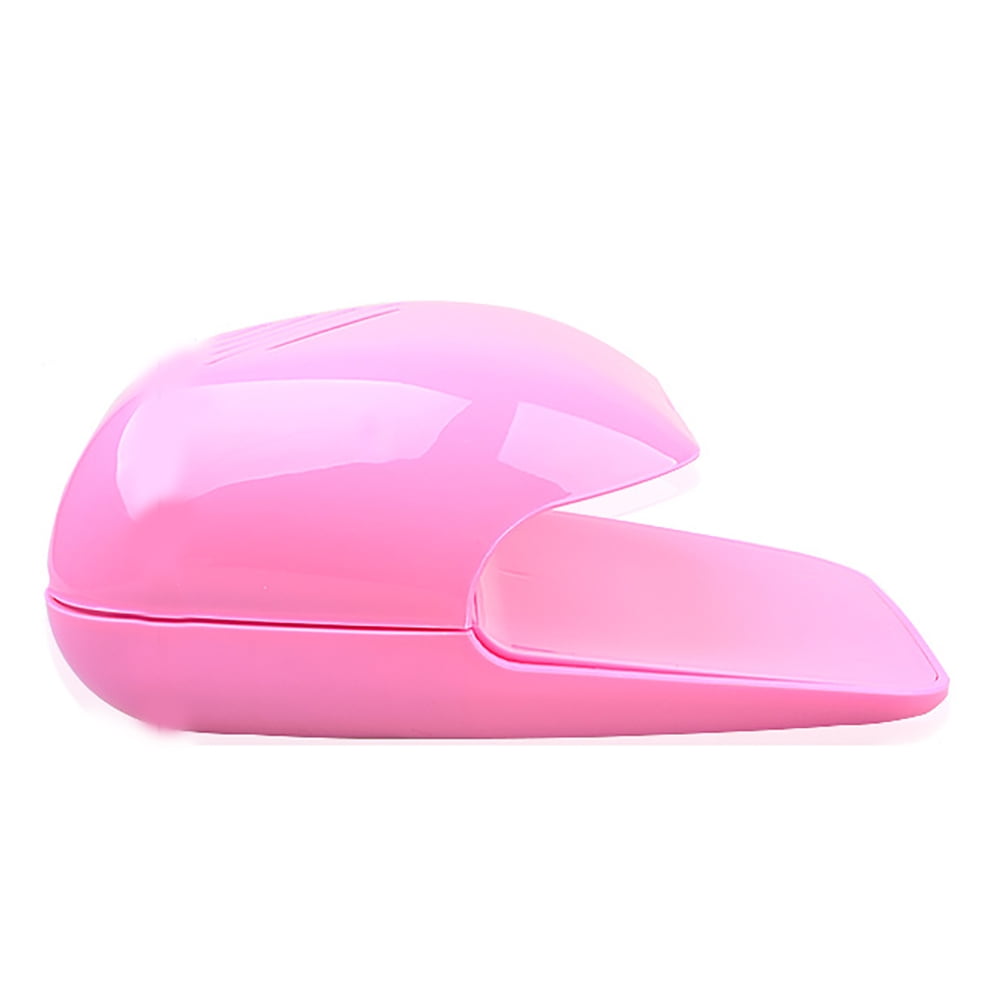 Portable Finger Toe Nail Polish Dryer Drying Blow Fan Manicure Art Tool Machine Pink - Image 1