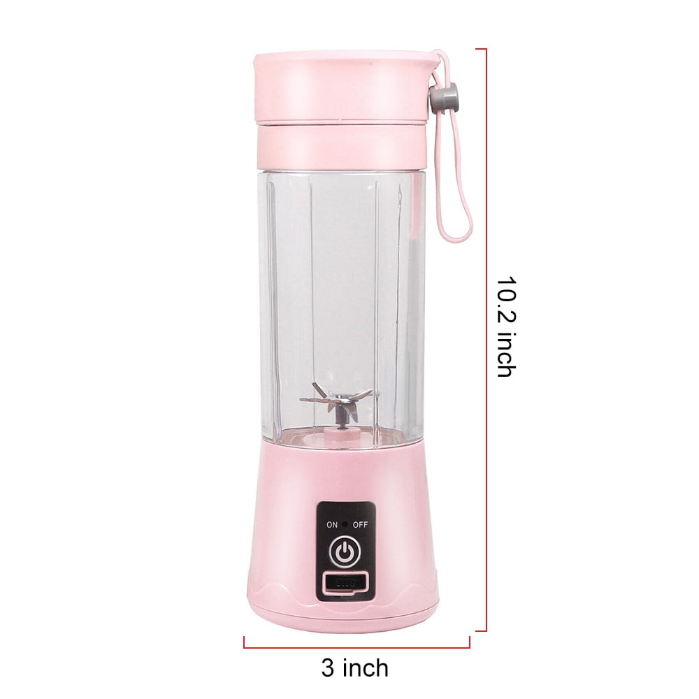 Mini Portable Blender,Smoothies Personal Blender Mini Shakes Juicer Cup USB Rechargeable With 6 blades White - Image 3
