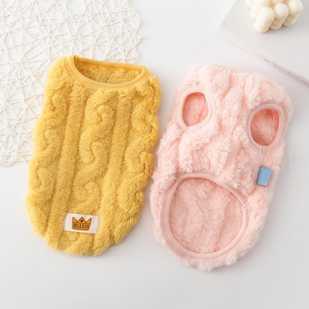 Cat Sweaters Kitty Sweater for Cats Knitwear,Small Dogs Kitten Clothes Male and Female,High Stretch,Soft,Warm Dog Clothes for Small Dog and Cat Winter XS Pink - Image 3