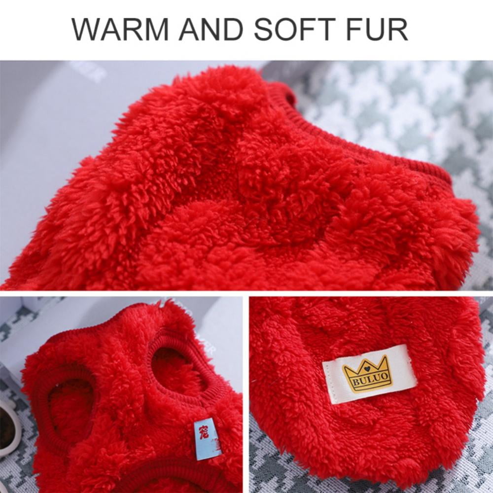 Cat Sweaters Kitty Sweater for Cats Knitwear,Small Dogs Kitten Clothes Male and Female,High Stretch,Soft,Warm Dog Clothes for Small Dog and Cat Winter S Red - Image 2