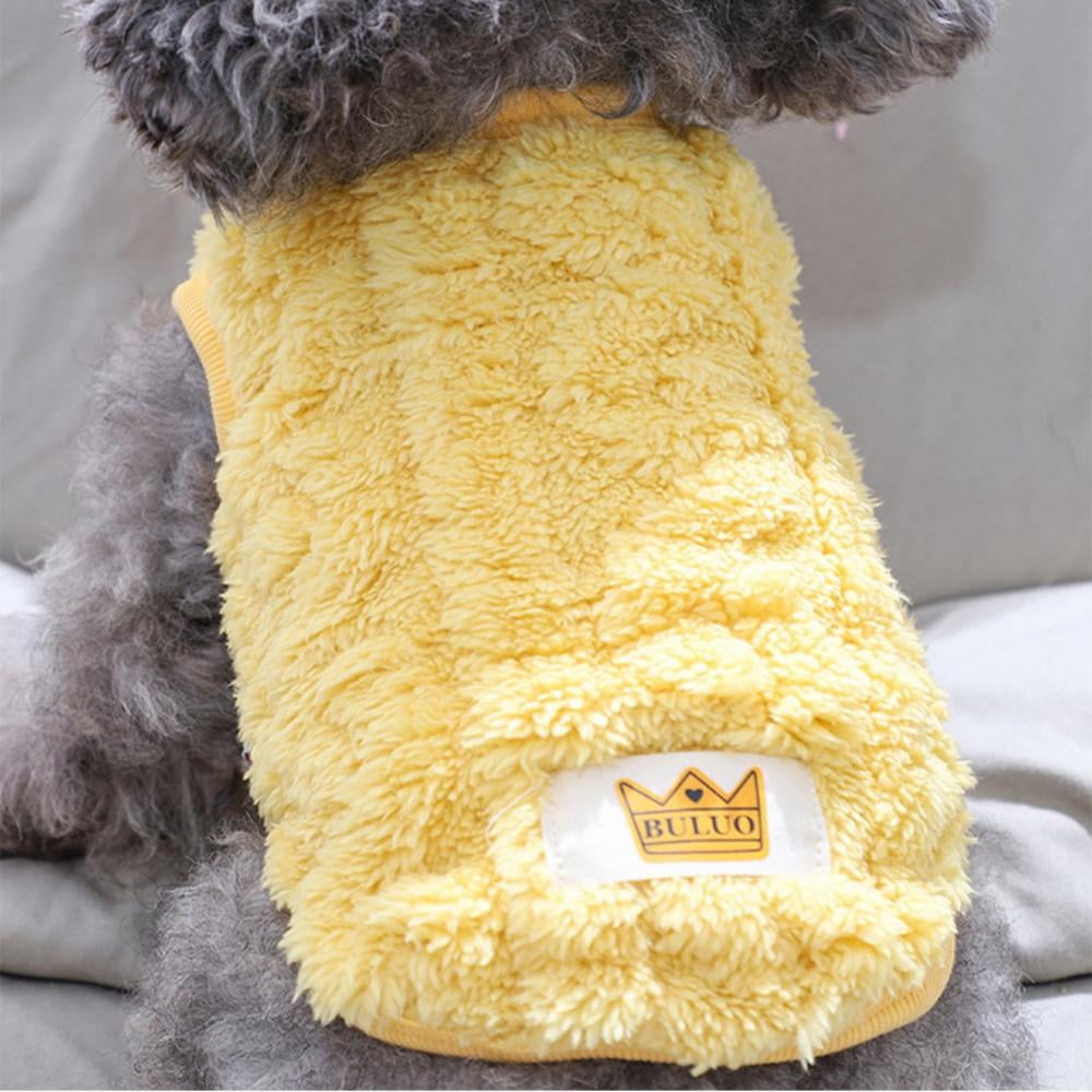 Cat Sweaters Kitty Sweater for Cats Knitwear,Small Dogs Kitten Clothes Male and Female,High Stretch,Soft,Warm Dog Clothes for Small Dog and Cat Winter XL Yellow - Image 2