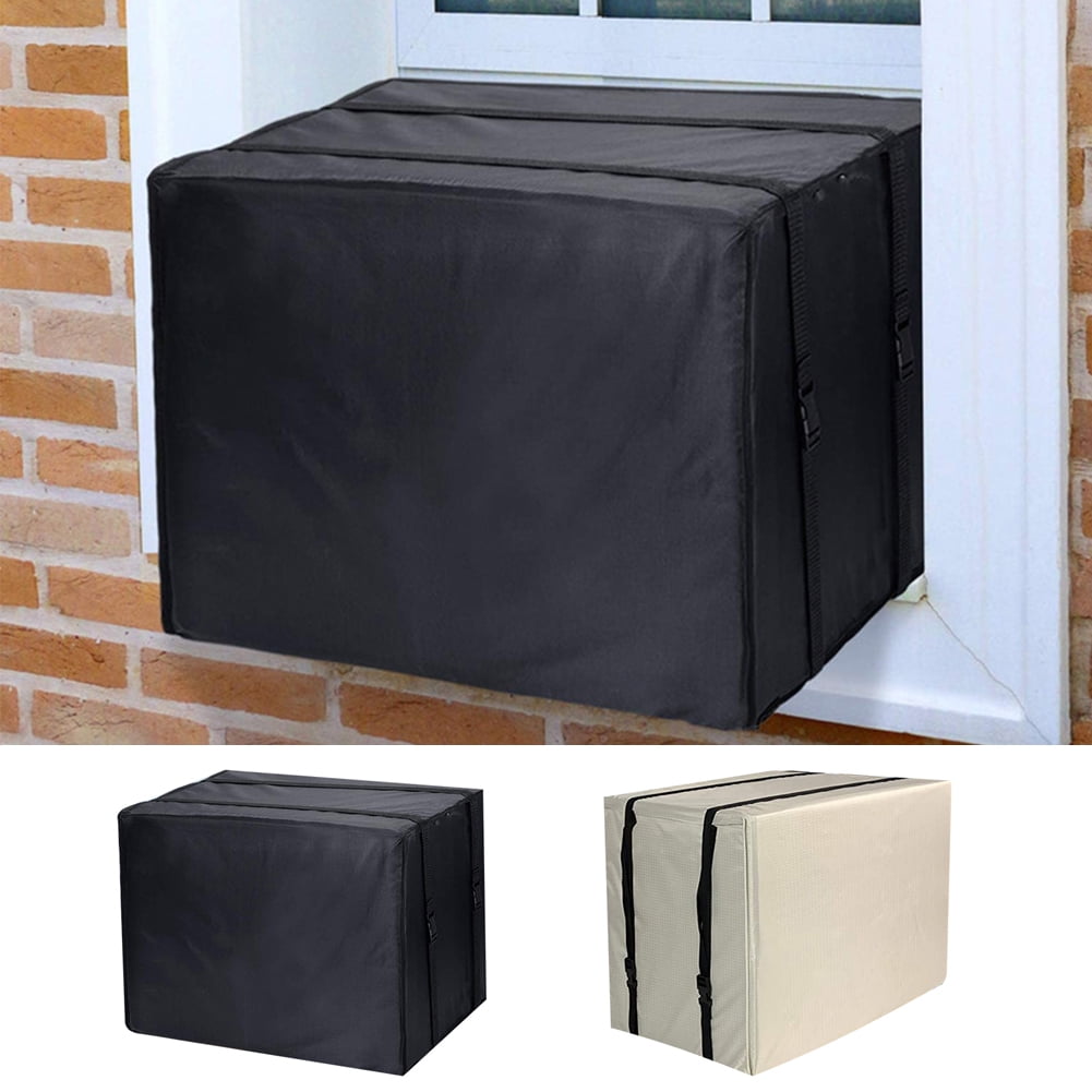 Cheers.US Window Air Conditioner Cover Outdoor, Outside Window AC Unit Cover Black Dust-Proof Waterproof AC Cover Outdoor Window AC Protection Cover M Beige - Image 1