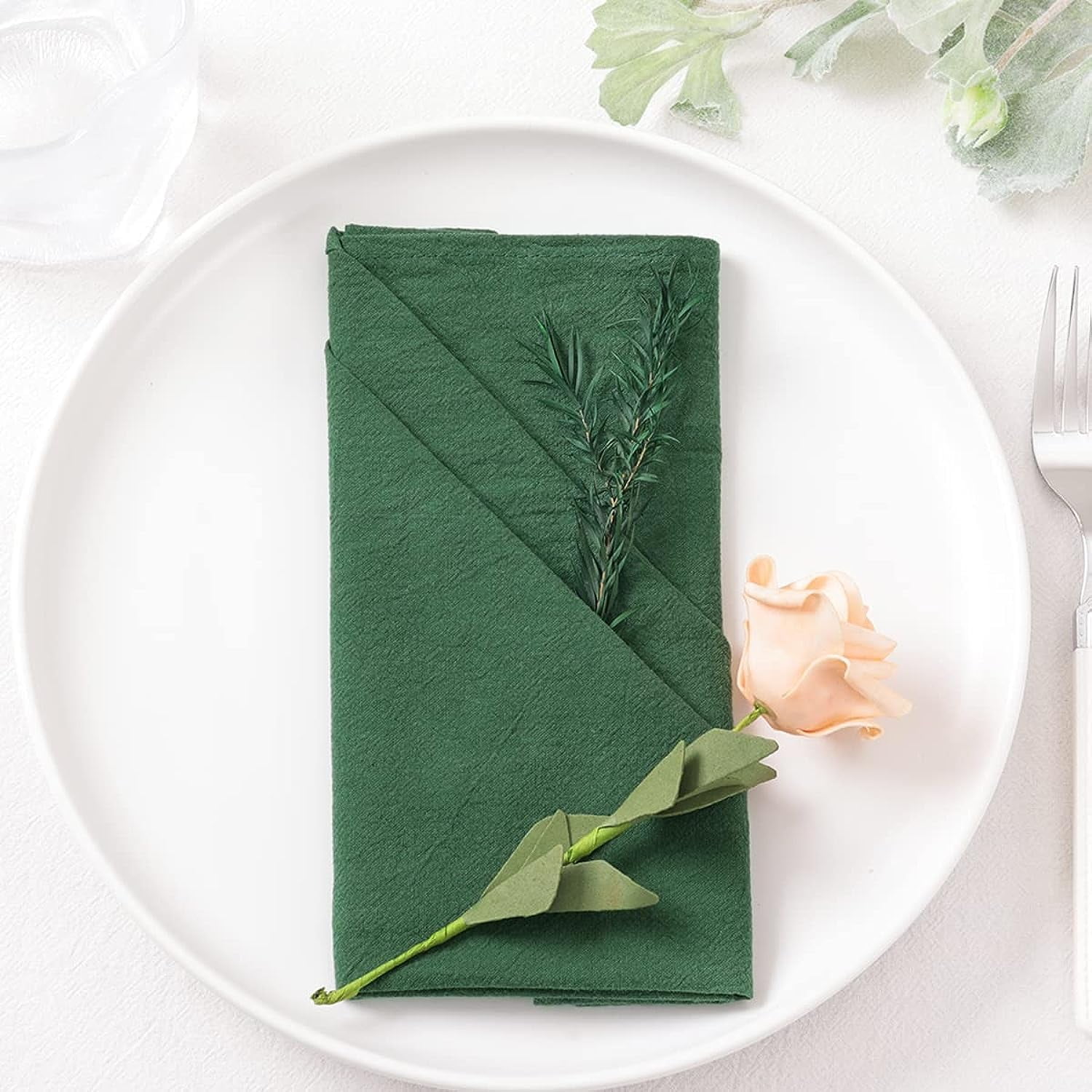 Holzlrgus Cotton Linen Napkins Bulk 17