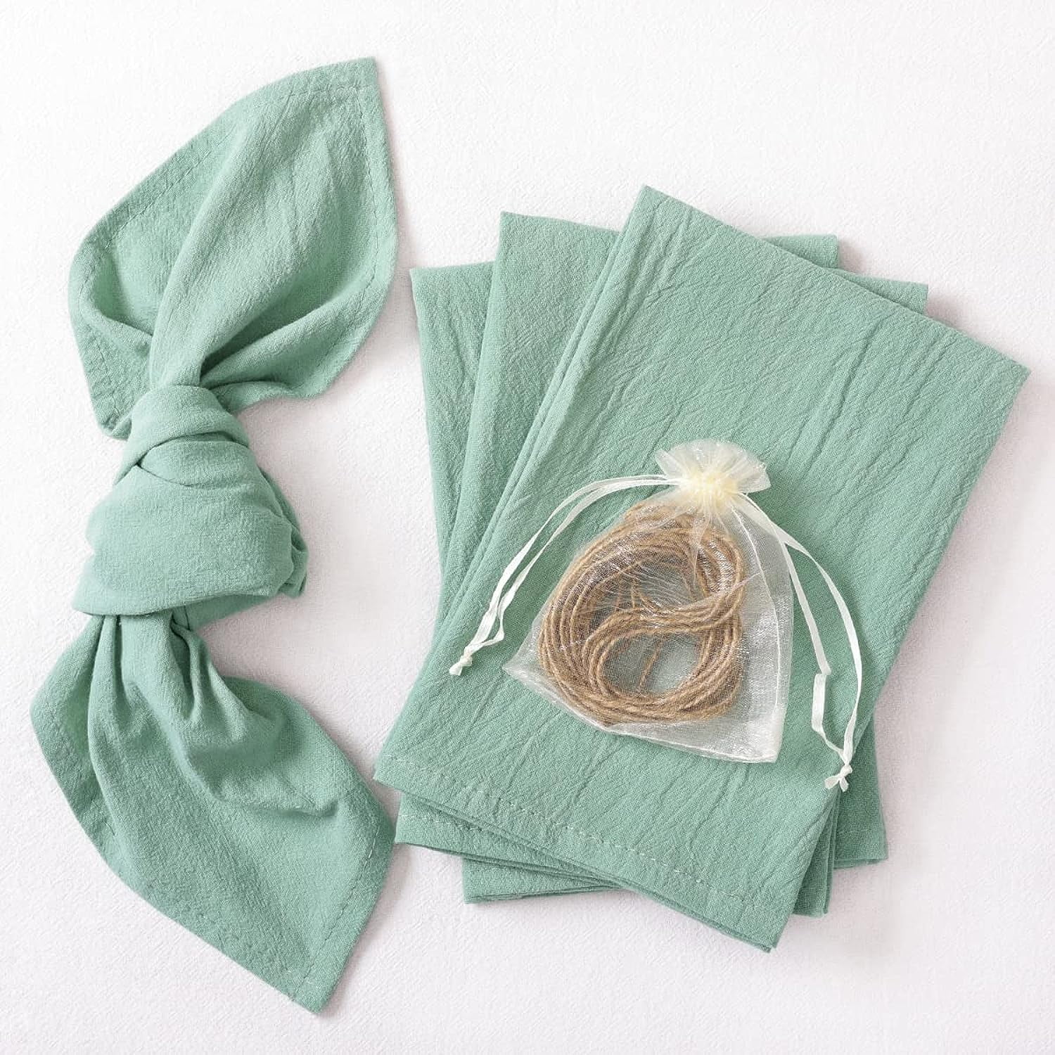 Holzlrgus Cotton Linen Napkins Bulk 17
