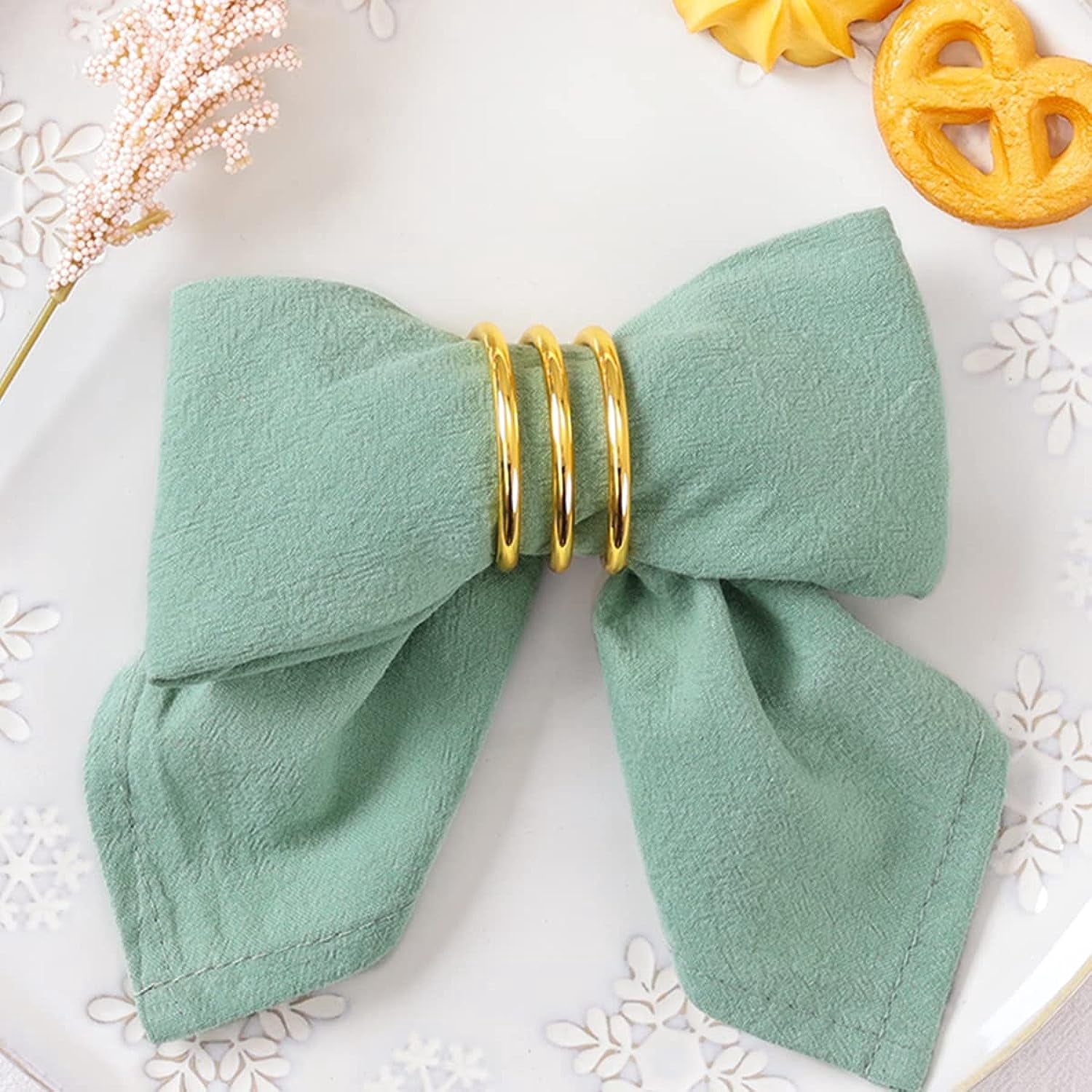 Holzlrgus Cotton Linen Napkins Bulk 17