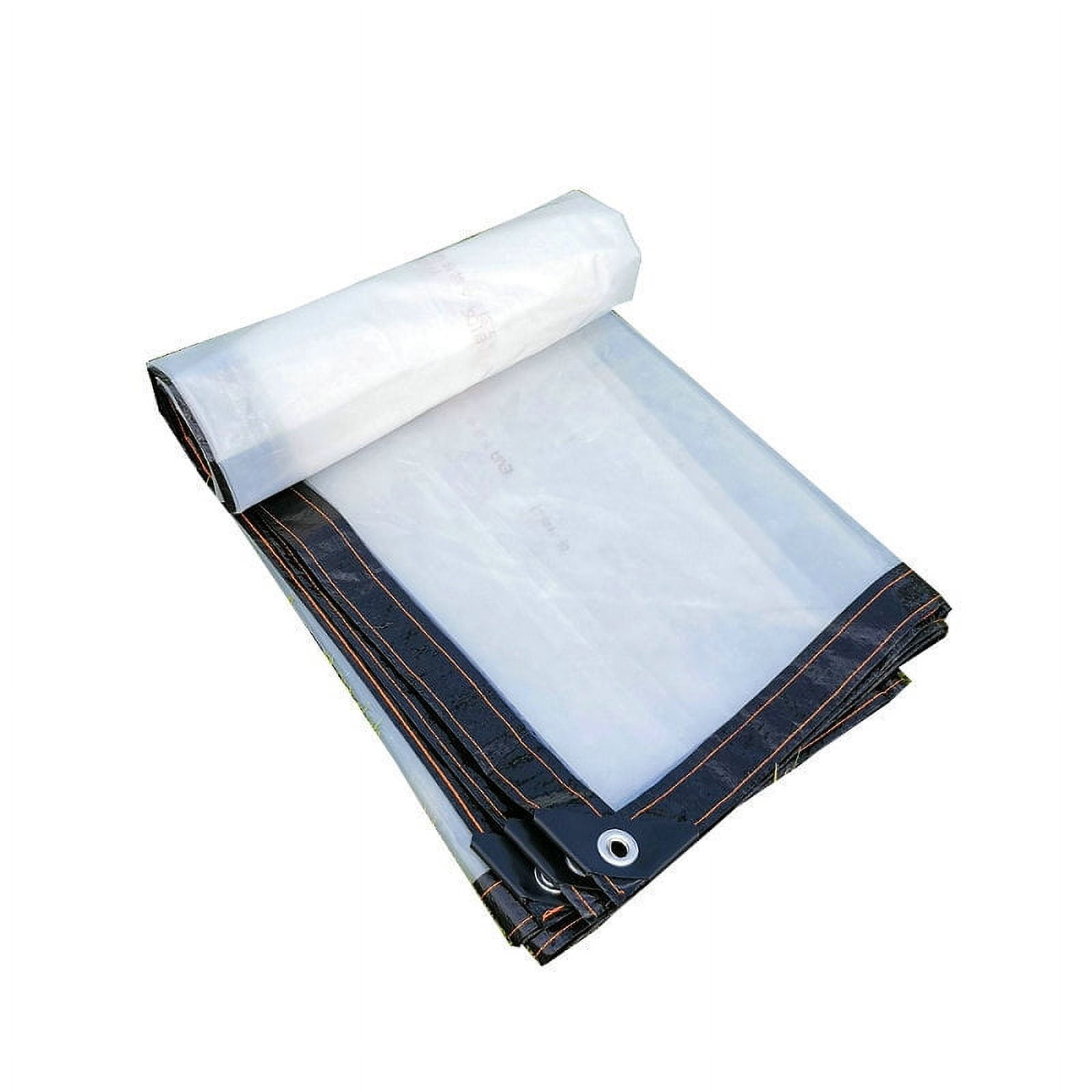 Clear Tarps Heavy Duty, Waterproof Tarpaulin Cover Greenhouse Garden Plant Patio 5 x 6.5FT 5*6.5ft - Image 1