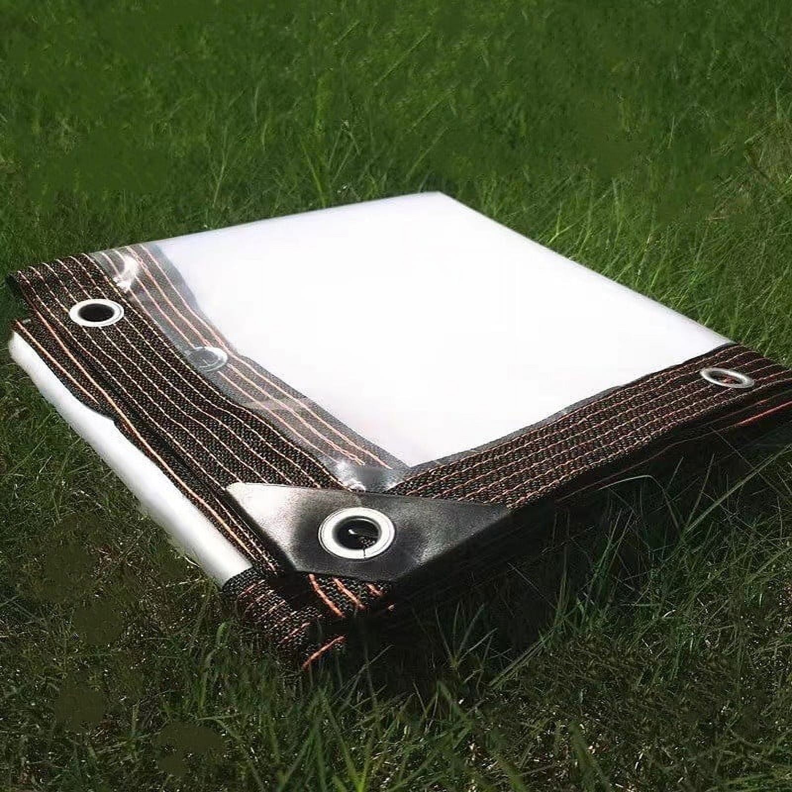 Clear Tarps Heavy Duty, Waterproof Tarpaulin Cover Greenhouse Garden Plant Patio 5 x 6.5FT 6.5*13ft - Image 1