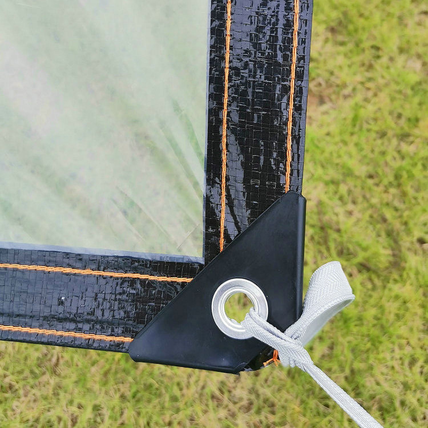 Clear Tarps Heavy Duty, Waterproof Tarpaulin Cover Greenhouse Garden Plant Patio 5 x 6.5FT 6.5*8ft - Image 2