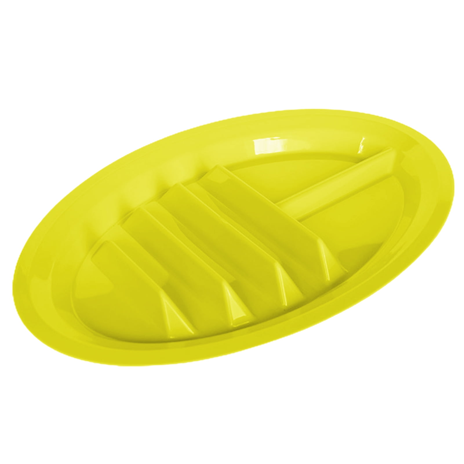 Ludlz Tacos Holder Plate Durable Easy to Clean Mexican Pancakes Corn Hot Dogs Cakes Toasts Food Tray for Home Yellow - Image 2