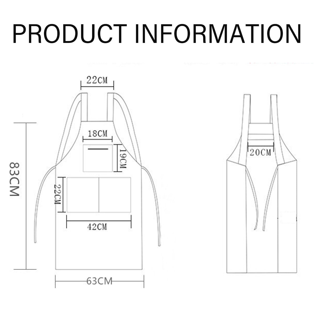 Waterproof Rubber Vinyl Apron - Heavy Duty Model - Stay Dry - Industrial Chemical Resistant Plastic - Leather Apron for Kitchen, Cooking, Dishwashing, Dog Grooming - Black - Image 5