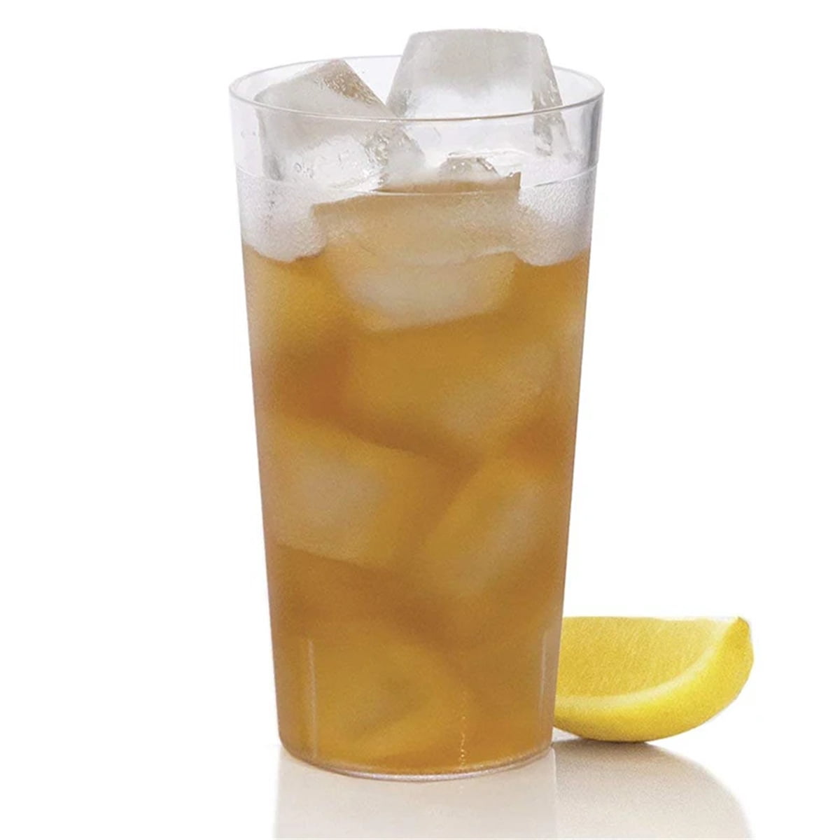 12oz Tumbler Beverage Cups, Clear Plastic Cup, Stackable Drinking Cups, Drink Tumblers for Hotel Cafe, Party & Catering Supplies, Restaurant Grade Cups, Clear, Set of 8 8oz - Image 3