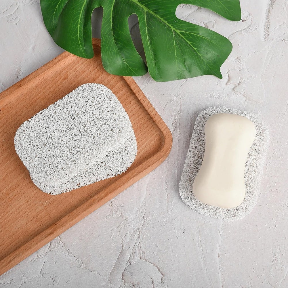 Lierteer 5PCS Shower Soap Bar Saver Lift Holder Dish Sponge Rack Tray Fast Dry Non-Slip white - Image 7
