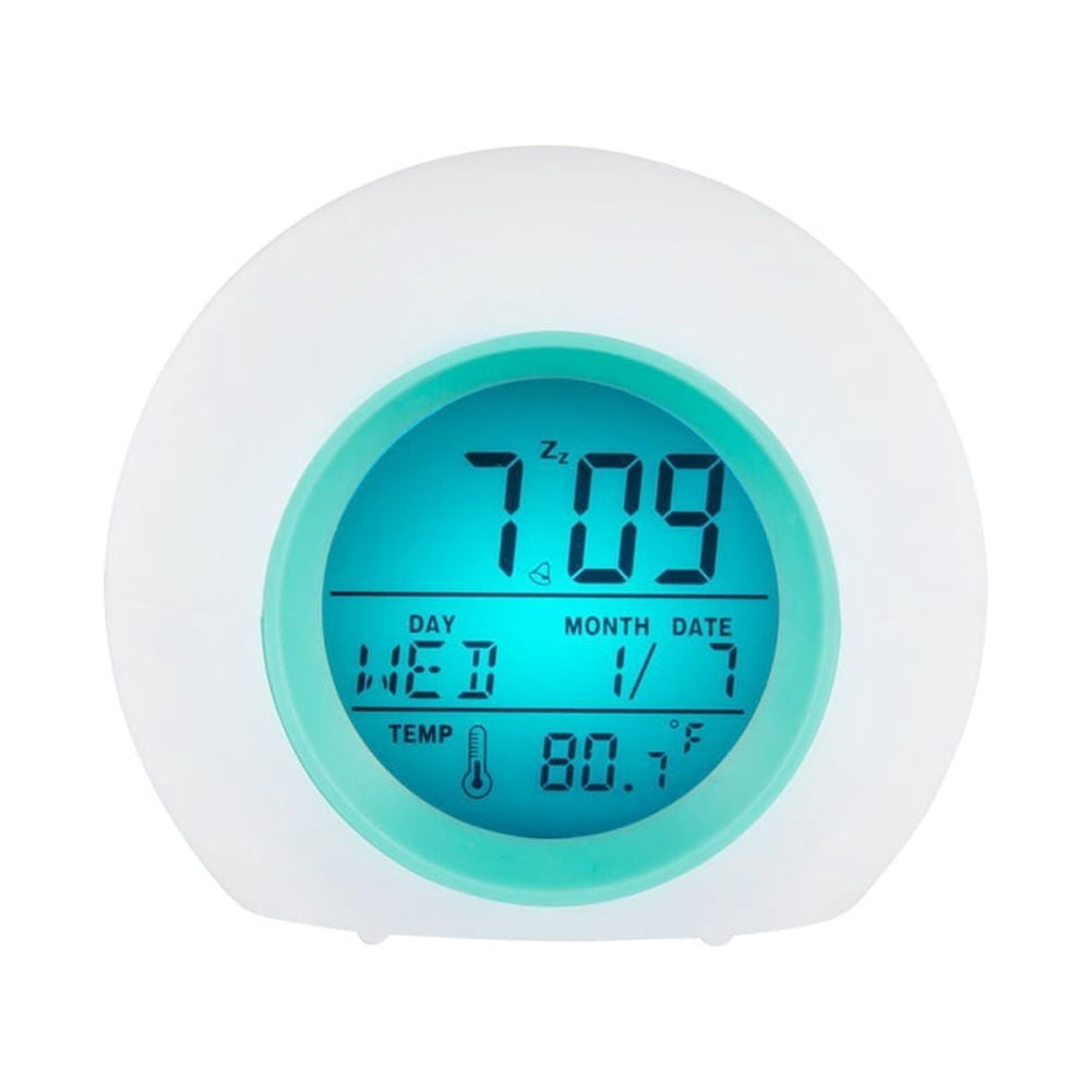 Kids Alarm Clock OK to Wake Alarm Clocks for Kids Toddlers Night Light Clock for Bedrooms with Children's Sleep Trainer Cute Clock Birthday Gift for Teen Boys Girls Colorful - Image 3