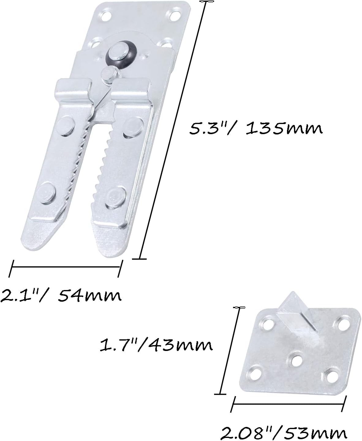 Sectional Couch Connectors, Heavy Duty Sofa Alligator Clamps Joint Clip for Modular Couch Furniture 2 Pcs - Image 2