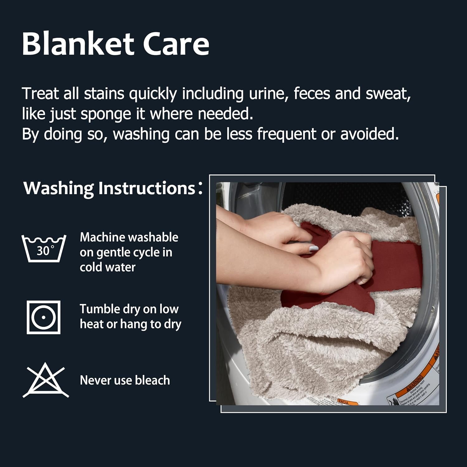 Pawsse Waterproof Pet Blanket, Pee Urine Proof Dog Blanket Cover for Couch Bed Furniture Protector, Liquid Proof Blanket for Small Medium Dogs, Buffale Red/Tuape, 50” x 60”. Wine/Tuape - Image 6