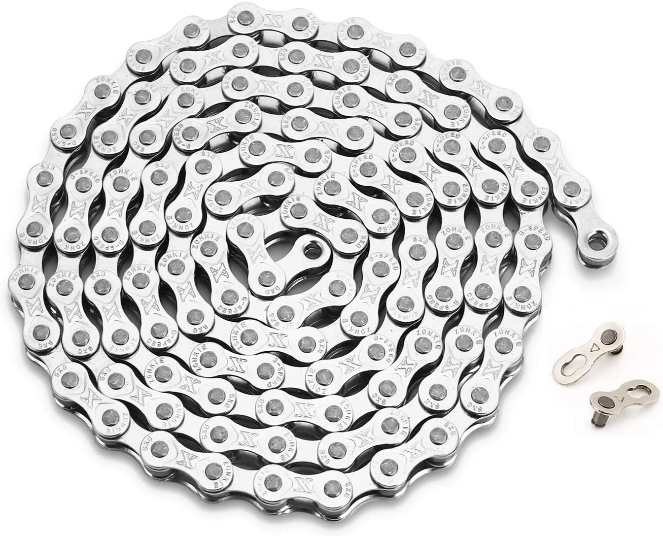 6/7/8-Speed Bicycle Chain 1/2 x 3/32 Inch - 116 Links - Image 1
