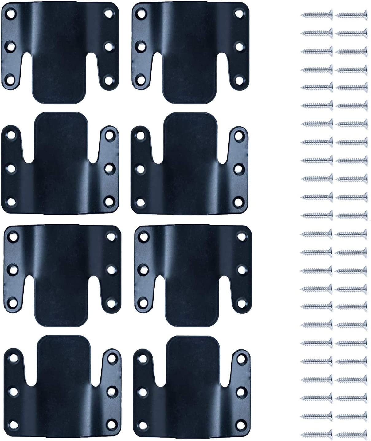 Universal Sectional Sofa Interlocking, Sectional Couch Connectors, Sofa Connector Bracket with Hardware- 4 Sets, 8 Pieces 8 Piece - Image 1
