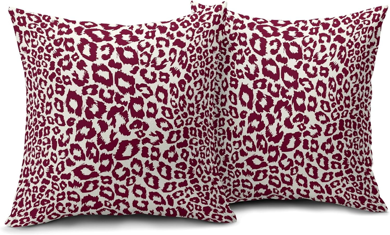 Lime Green White Leopard Print Pillow Covers 18x18 Inch Set of 2 Cheetah Animal Spots Decorative Throw Pillows For Couch Farmhouse Chinoiserie Pillow Cases Home Decor For Room Sofa Bed Porch Outdoor 16