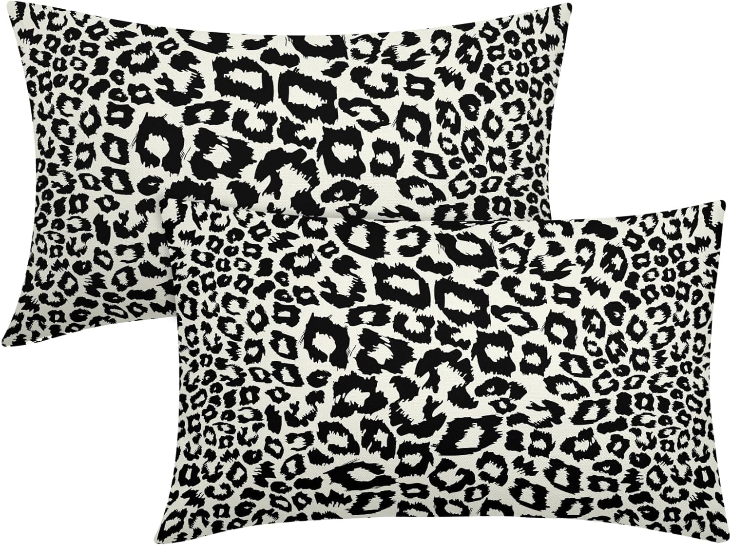 Lime Green White Leopard Print Pillow Covers 18x18 Inch Set of 2 Cheetah Animal Spots Decorative Throw Pillows For Couch Farmhouse Chinoiserie Pillow Cases Home Decor For Room Sofa Bed Porch Outdoor 12